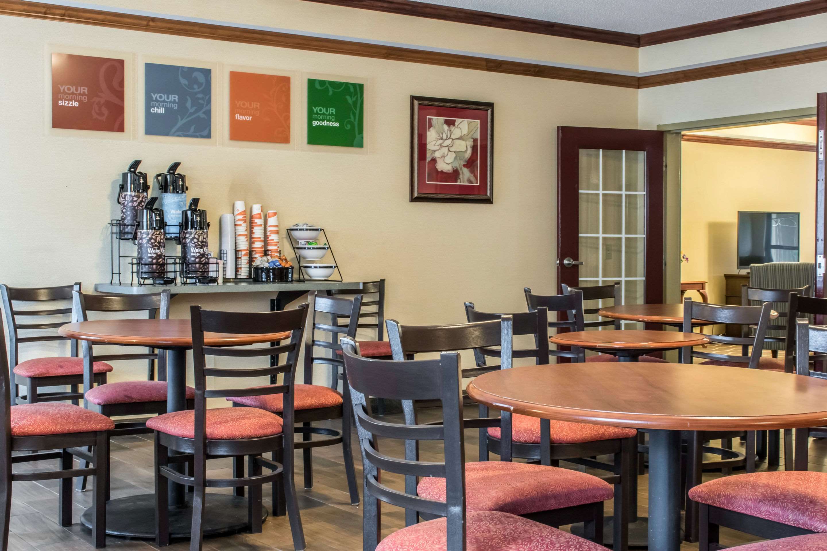 Spacious breakfast area