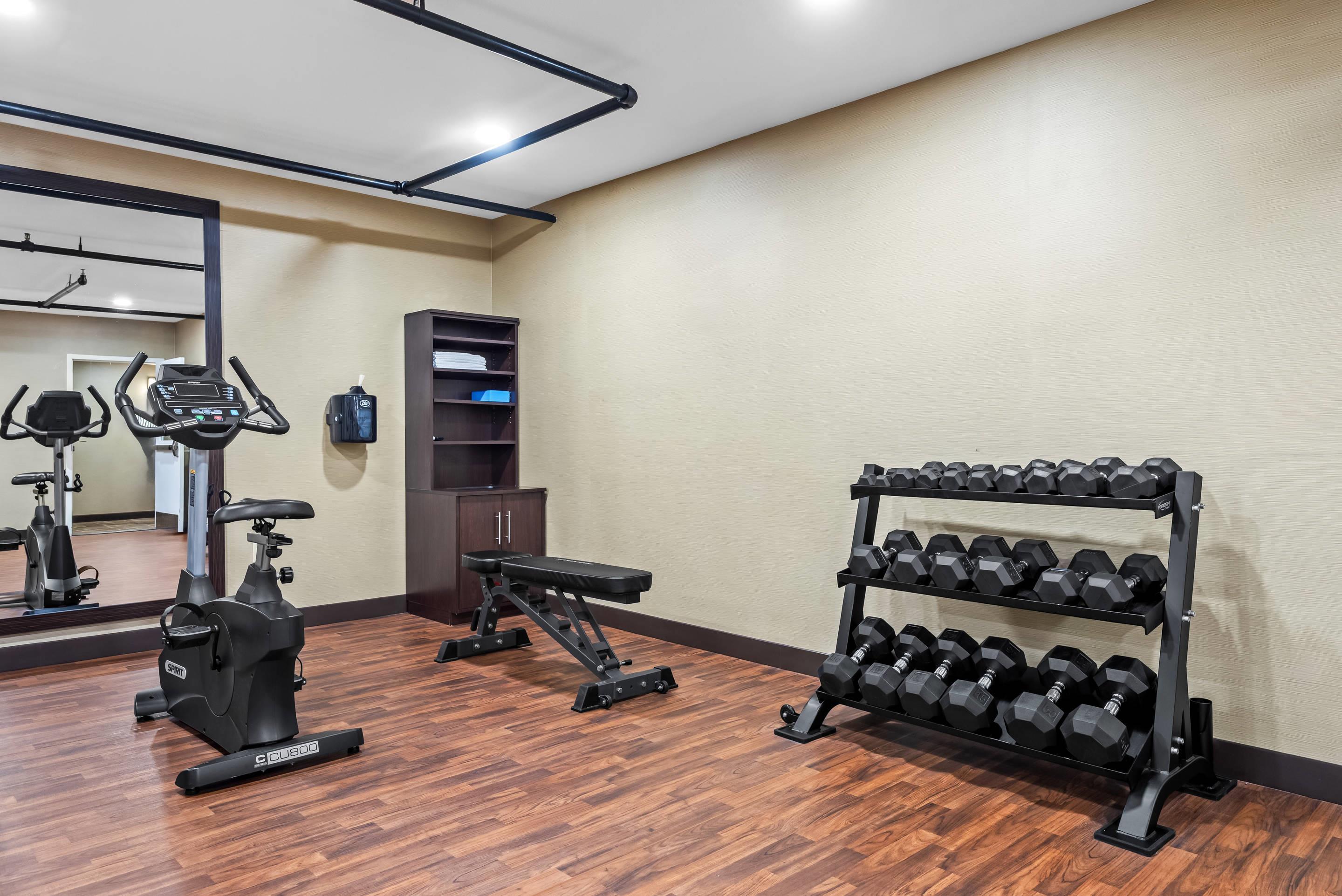 Exercise room with cardio equipment | Comfort Inn