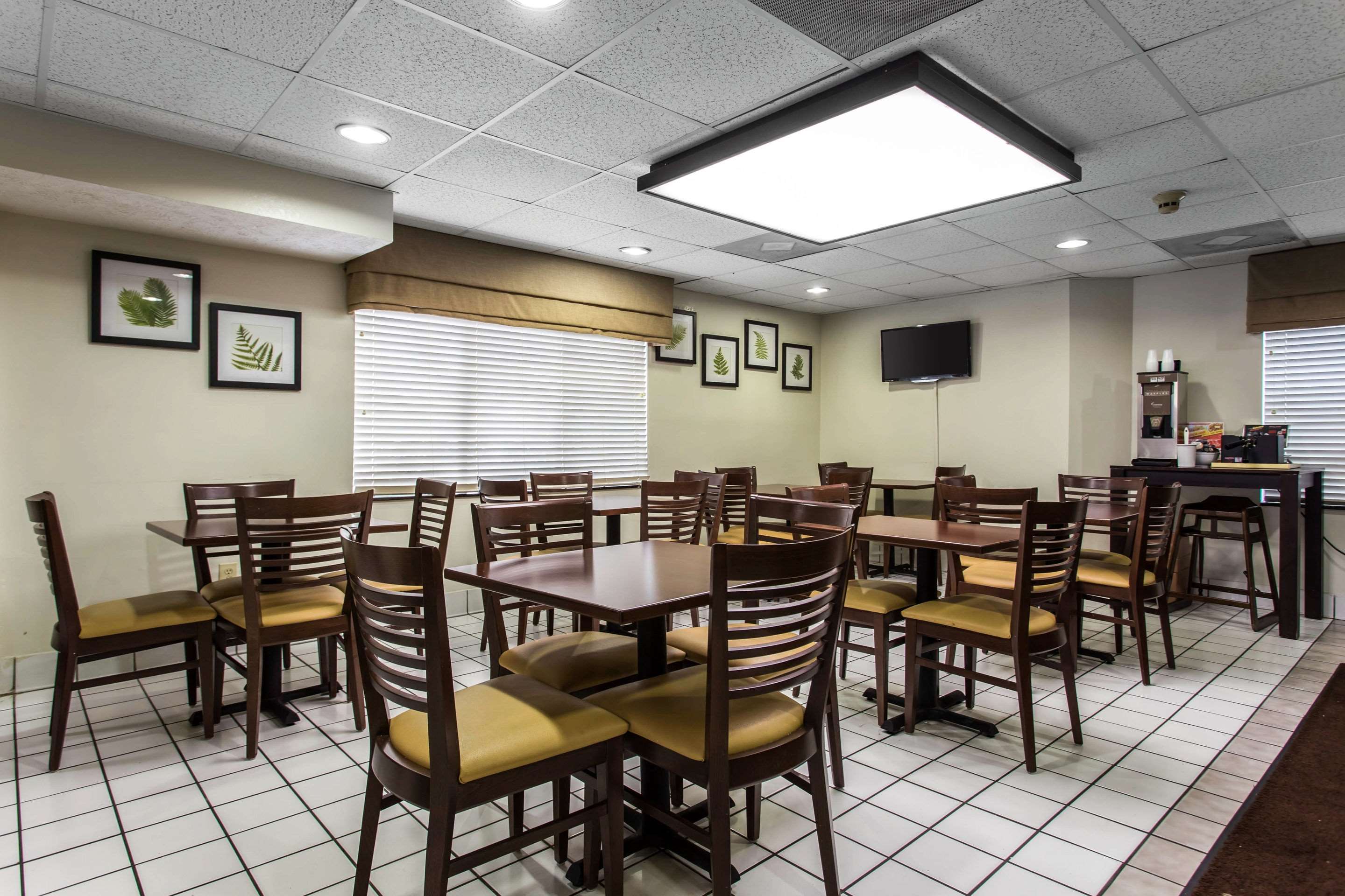 Spacious breakfast area