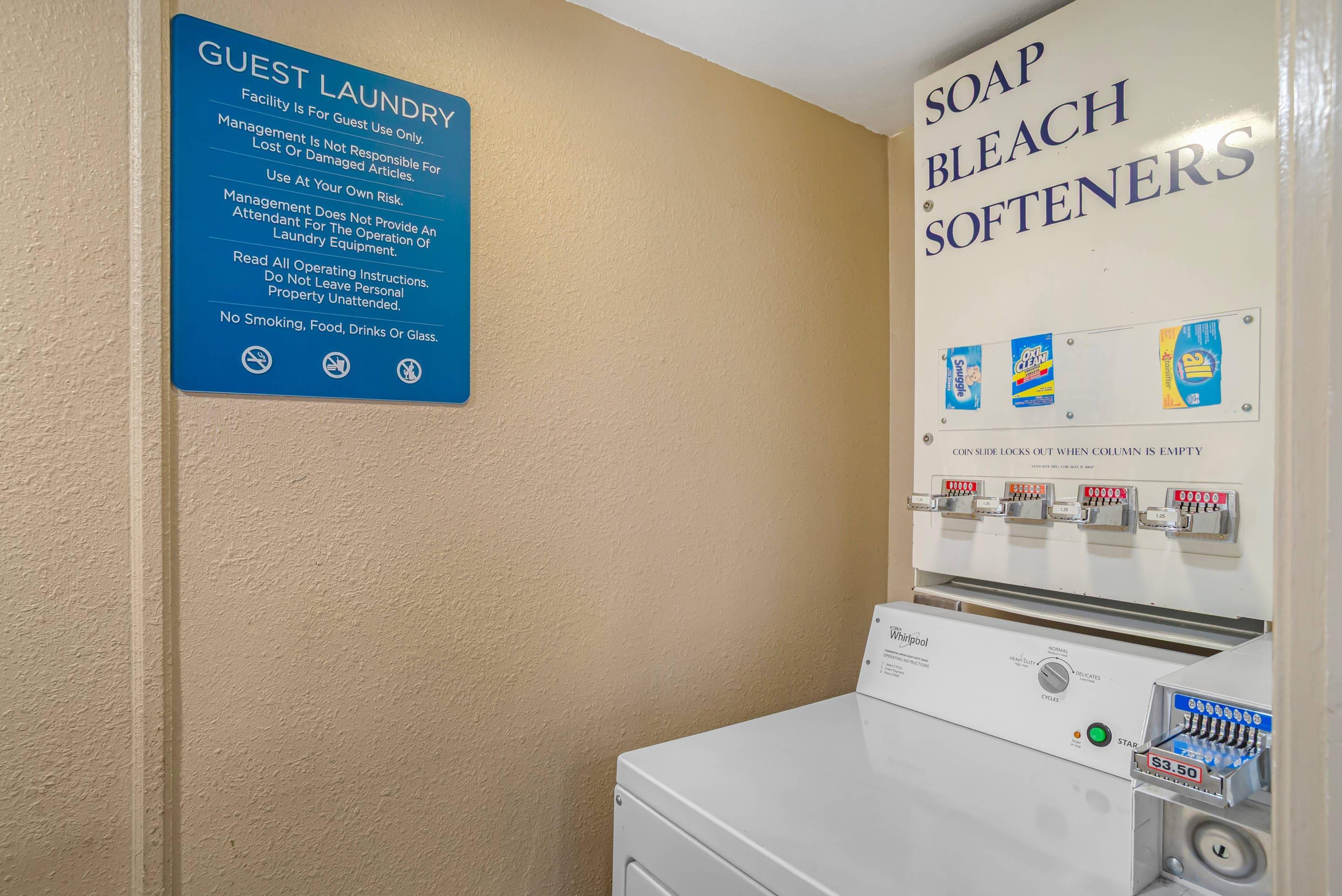 Guest laundry facilities