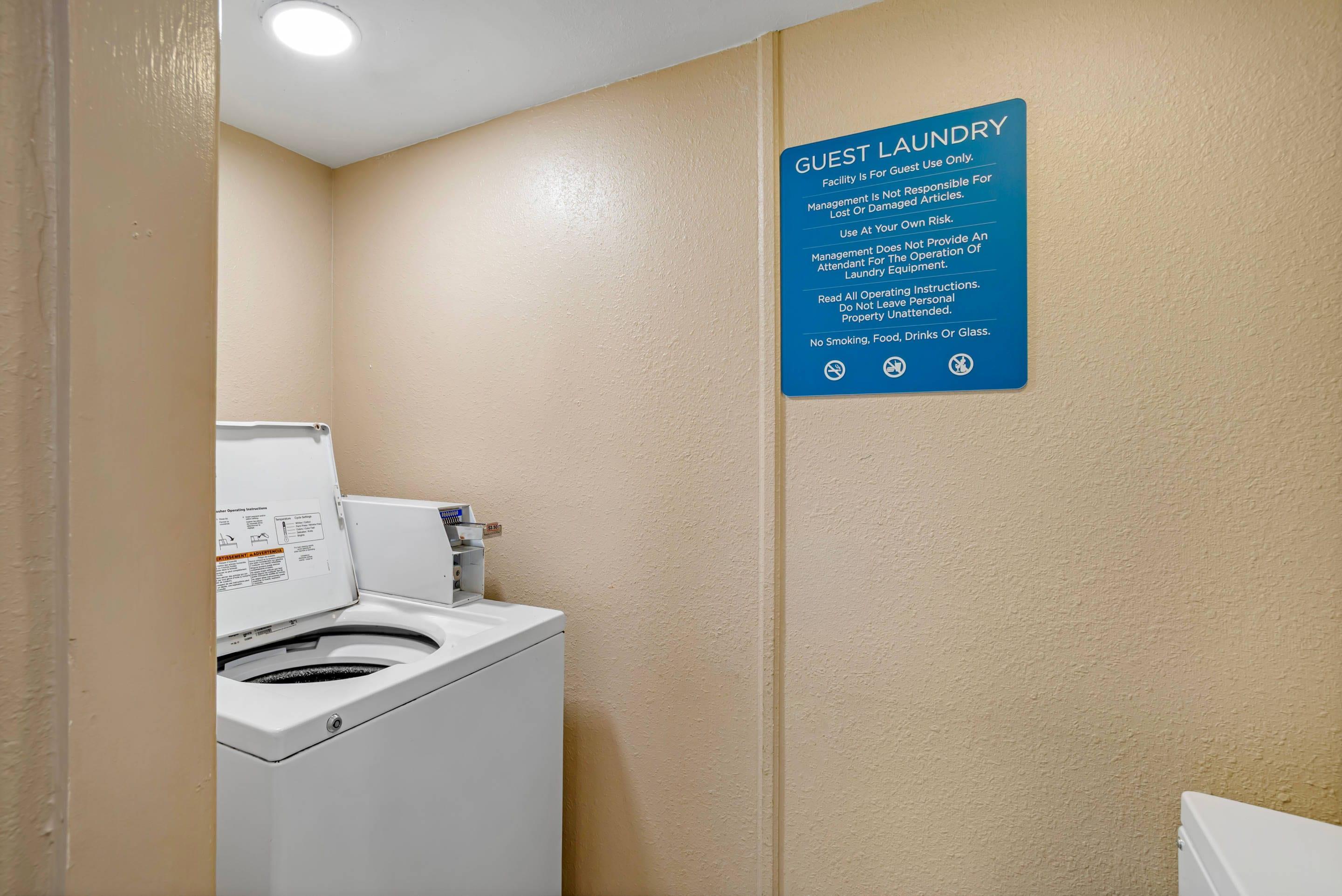 Guest laundry facilities