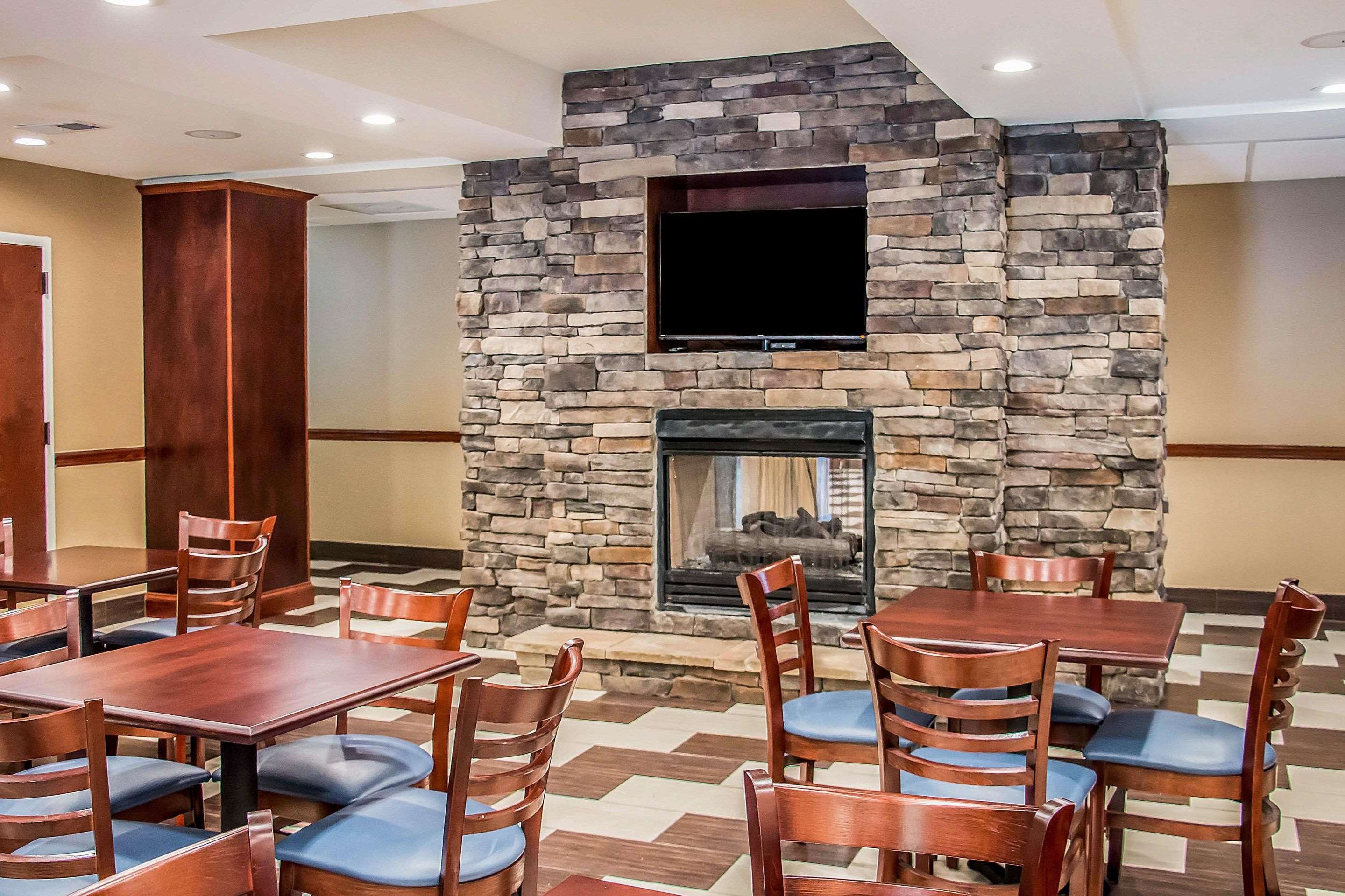 Enjoy breakfast in this seating area