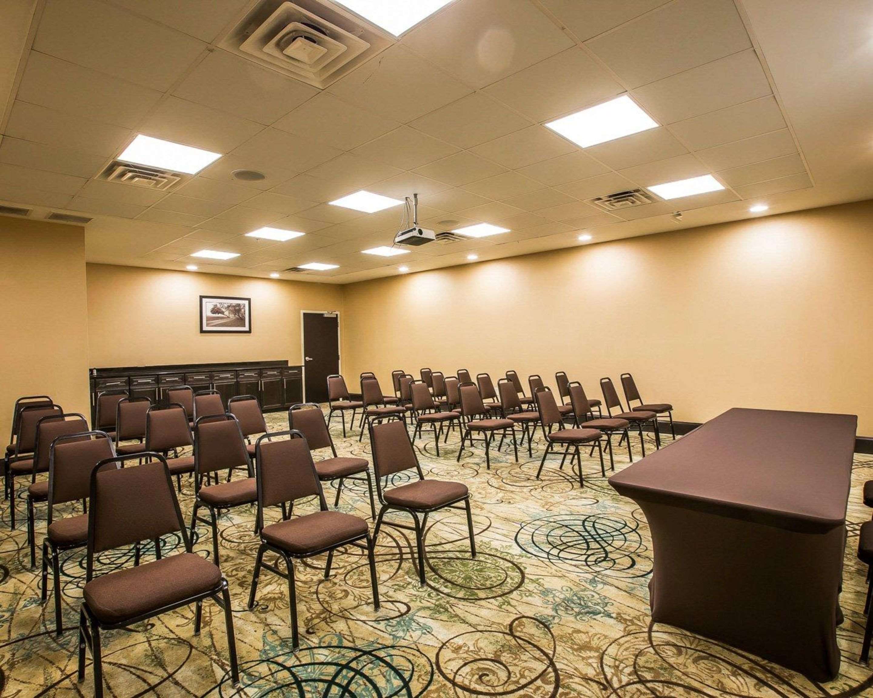 Meeting room with theater-style setup