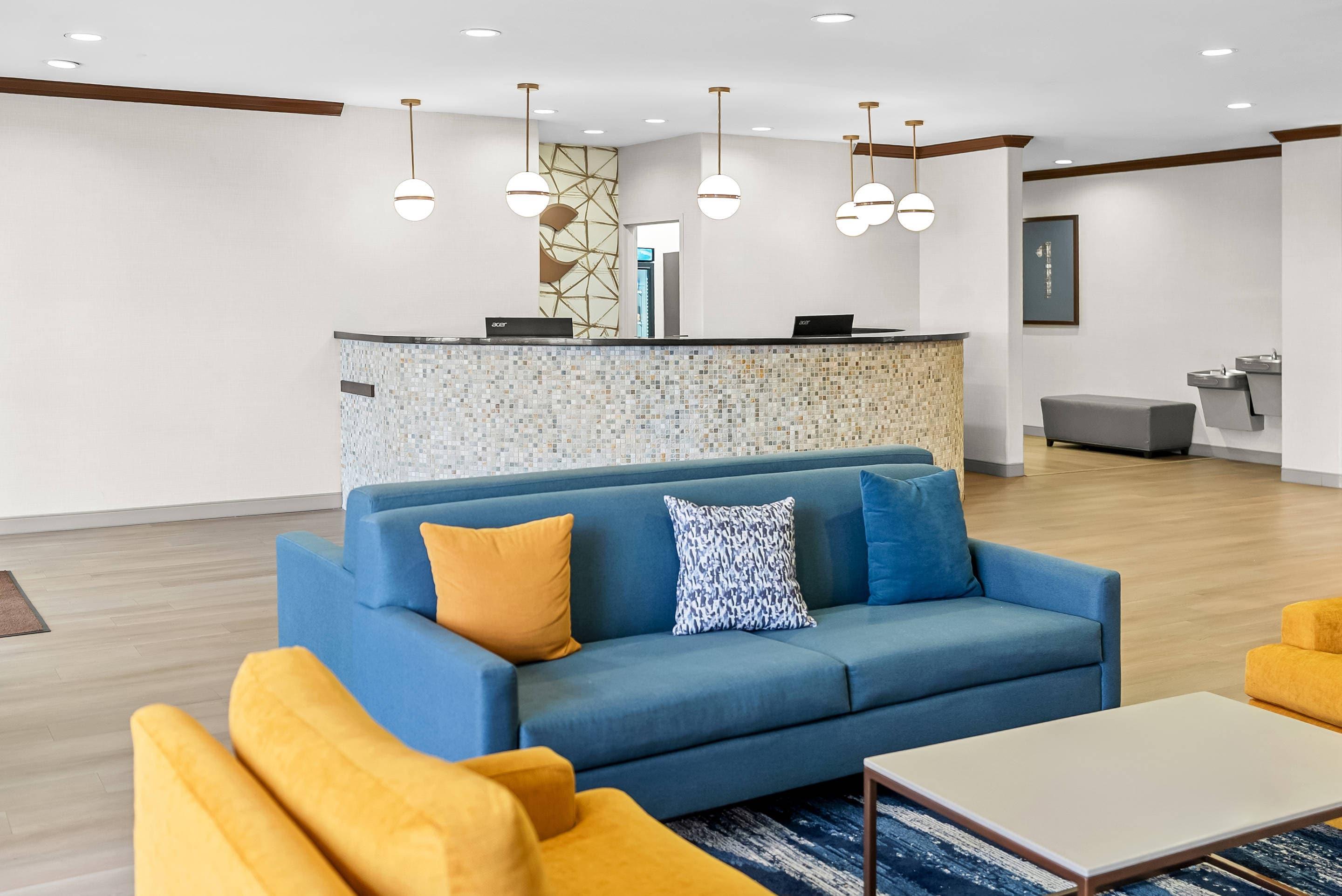Spacious lobby