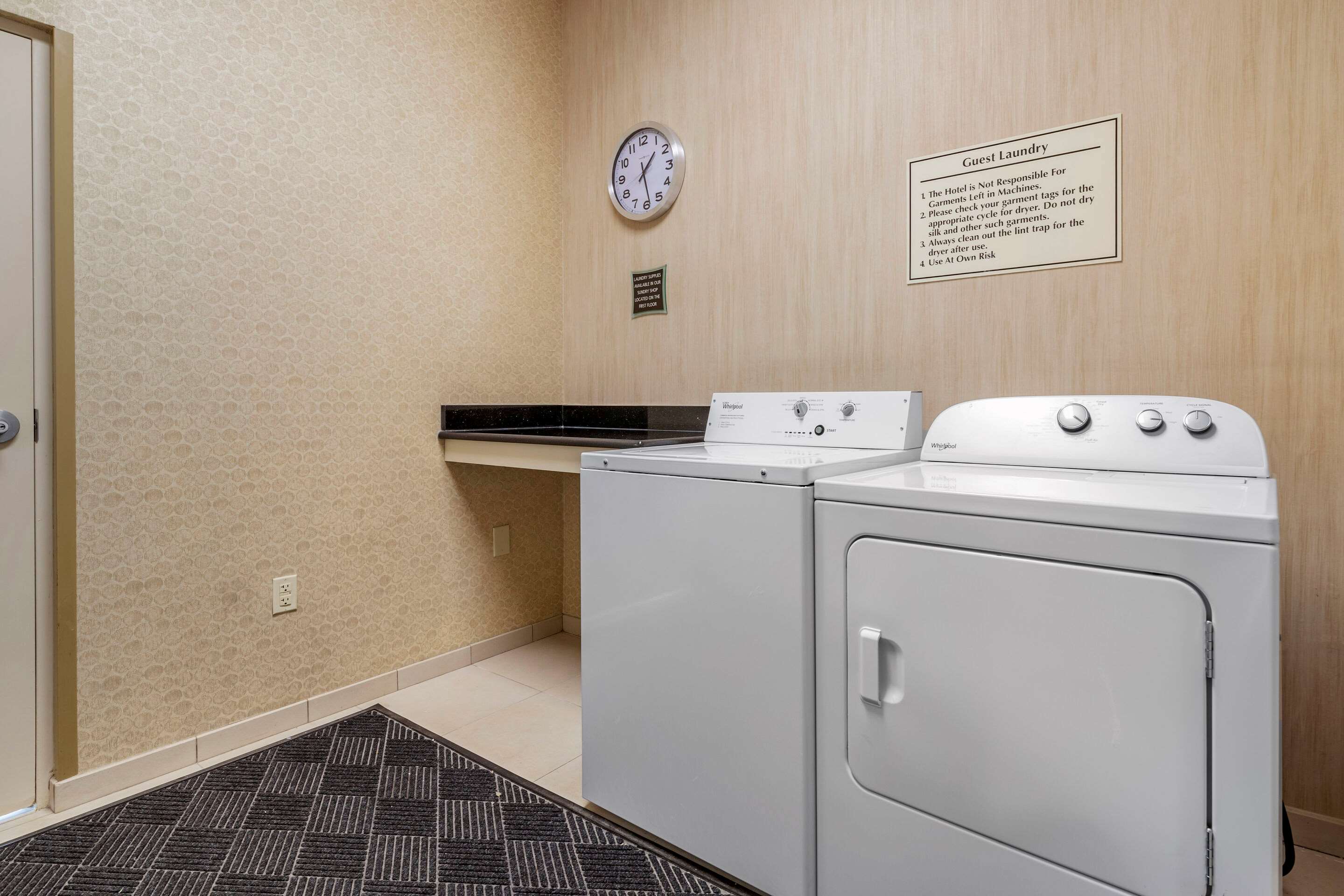 Guest laundry facilities