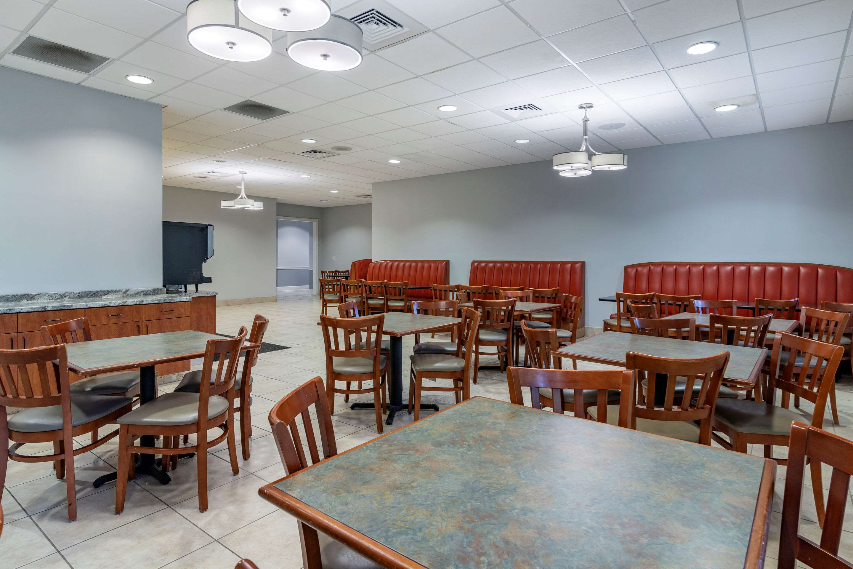 Spacious breakfast area
