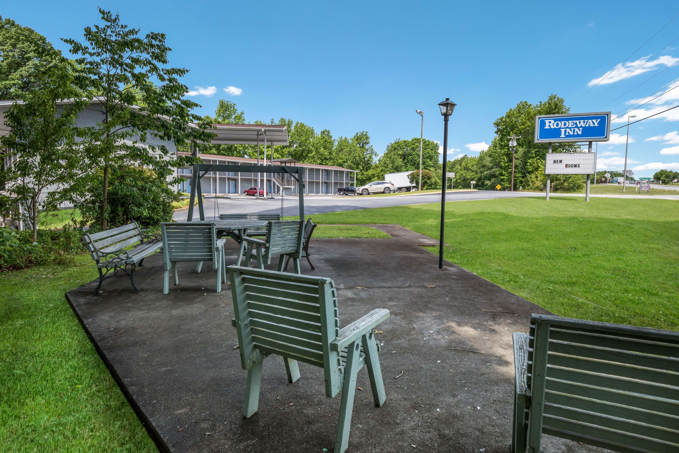 Relax on the patio | Rodeway Inn Anderson