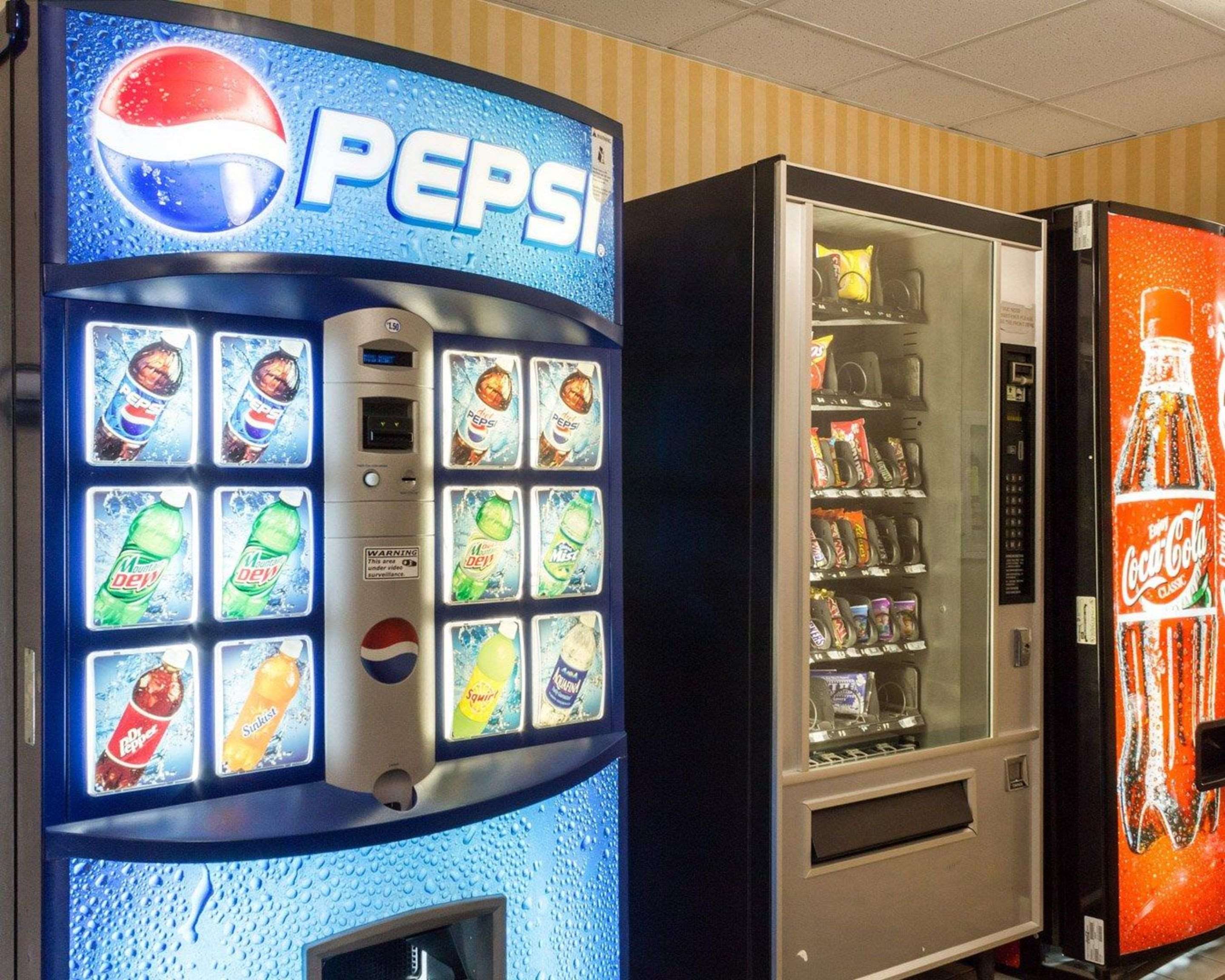 Hotel vending areas