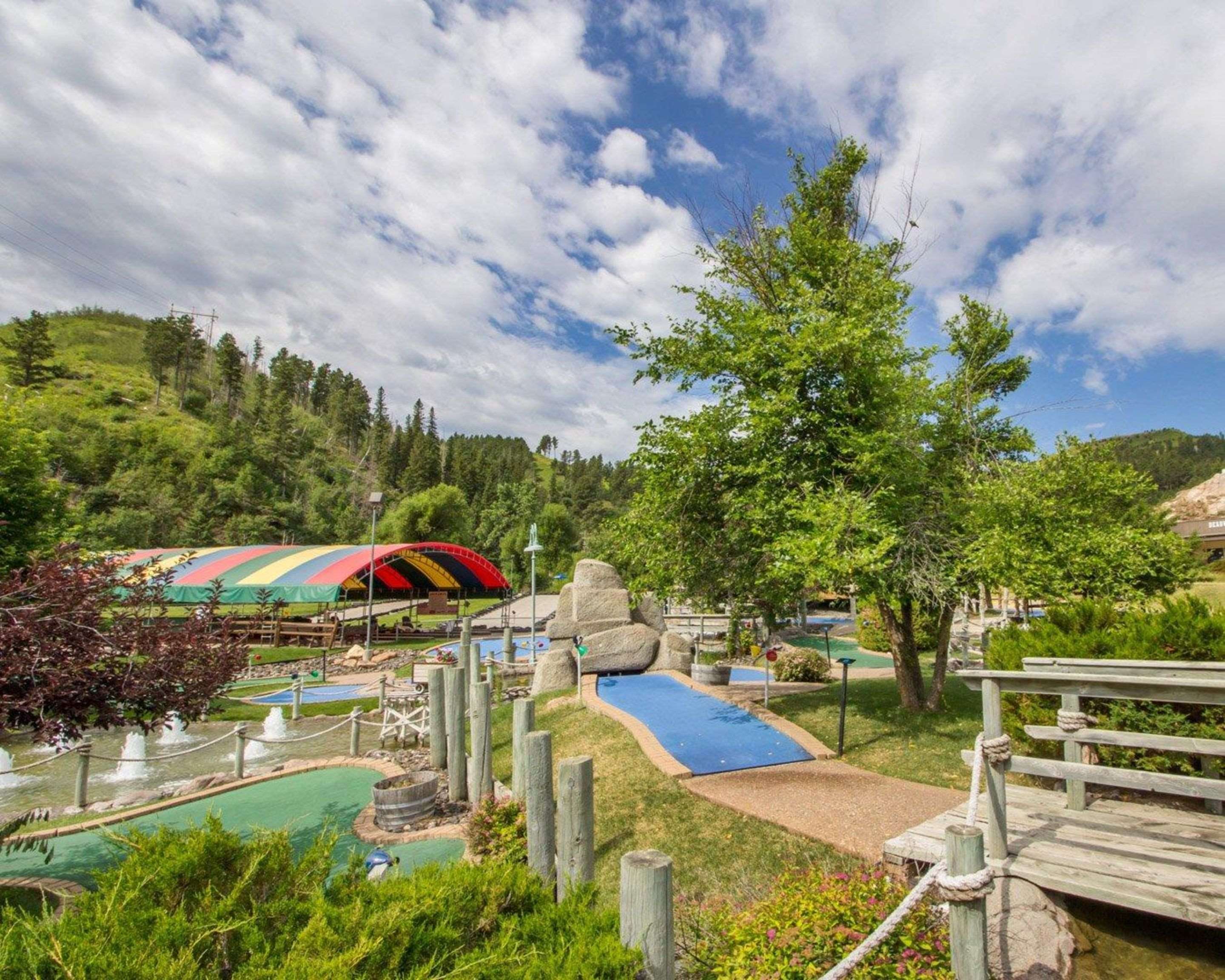 Hotel miniature golf course