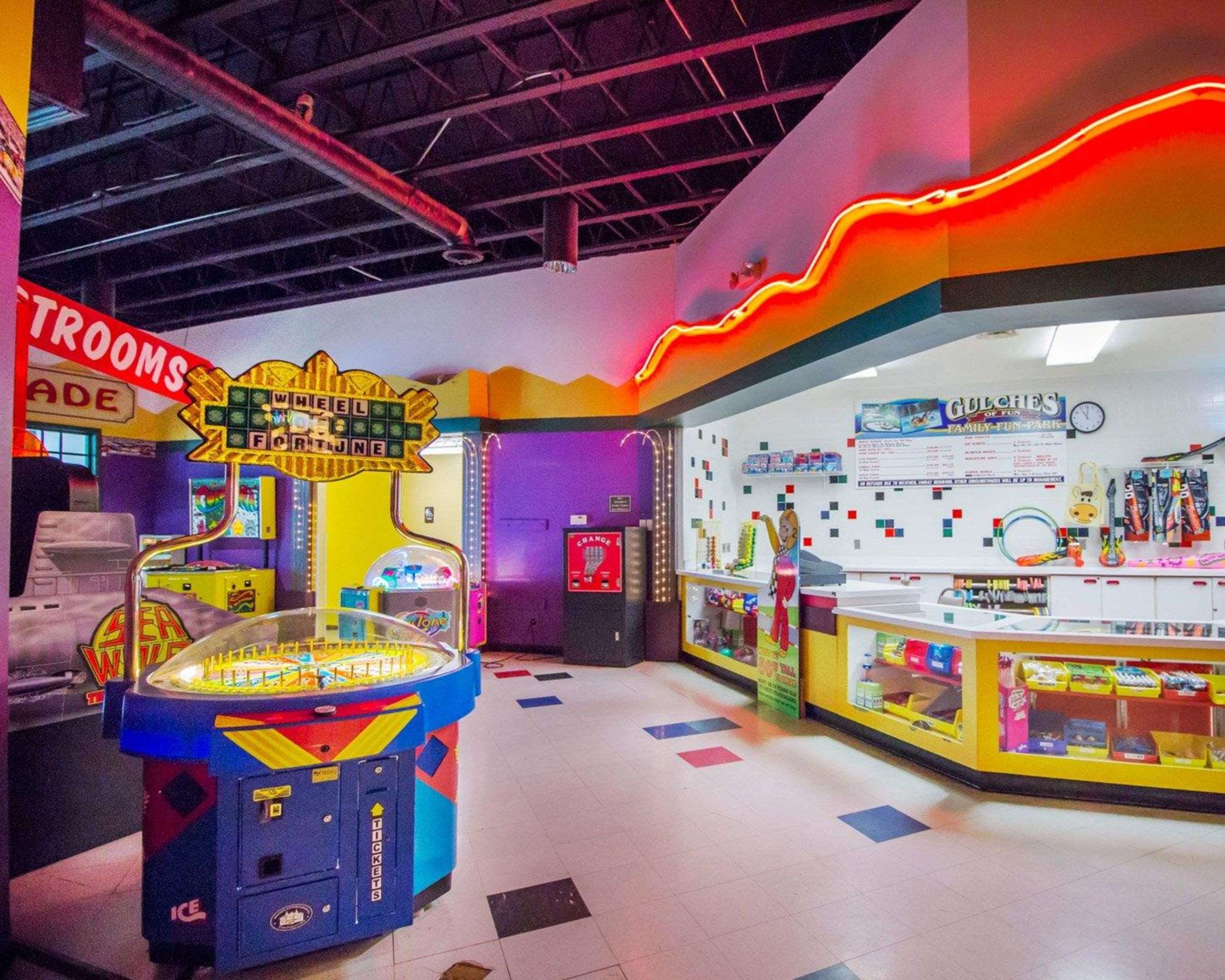 Hotel arcade games