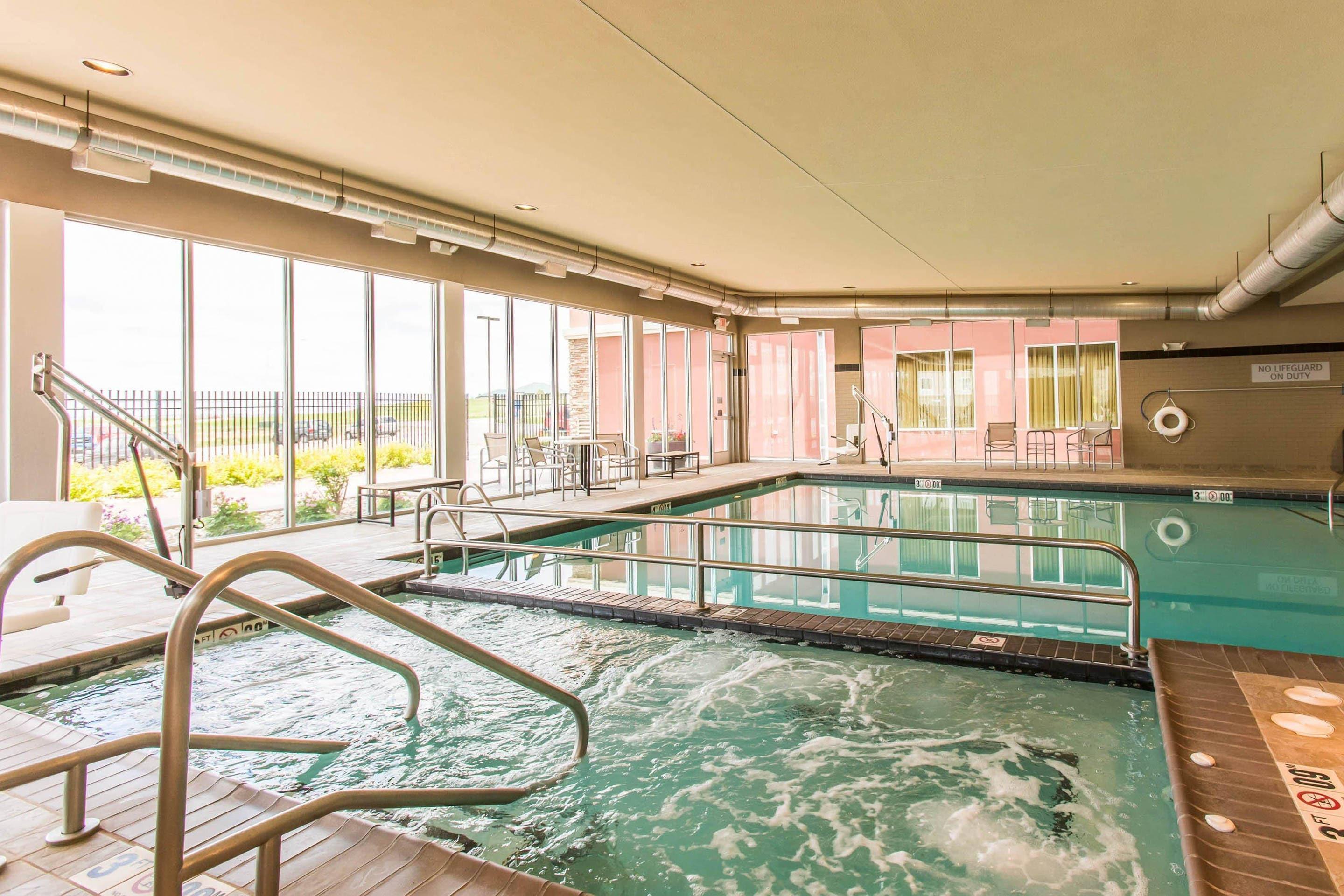 Indoor heated pool with hot tub | Cambria Hotel Rapid City near Mount Rushmore