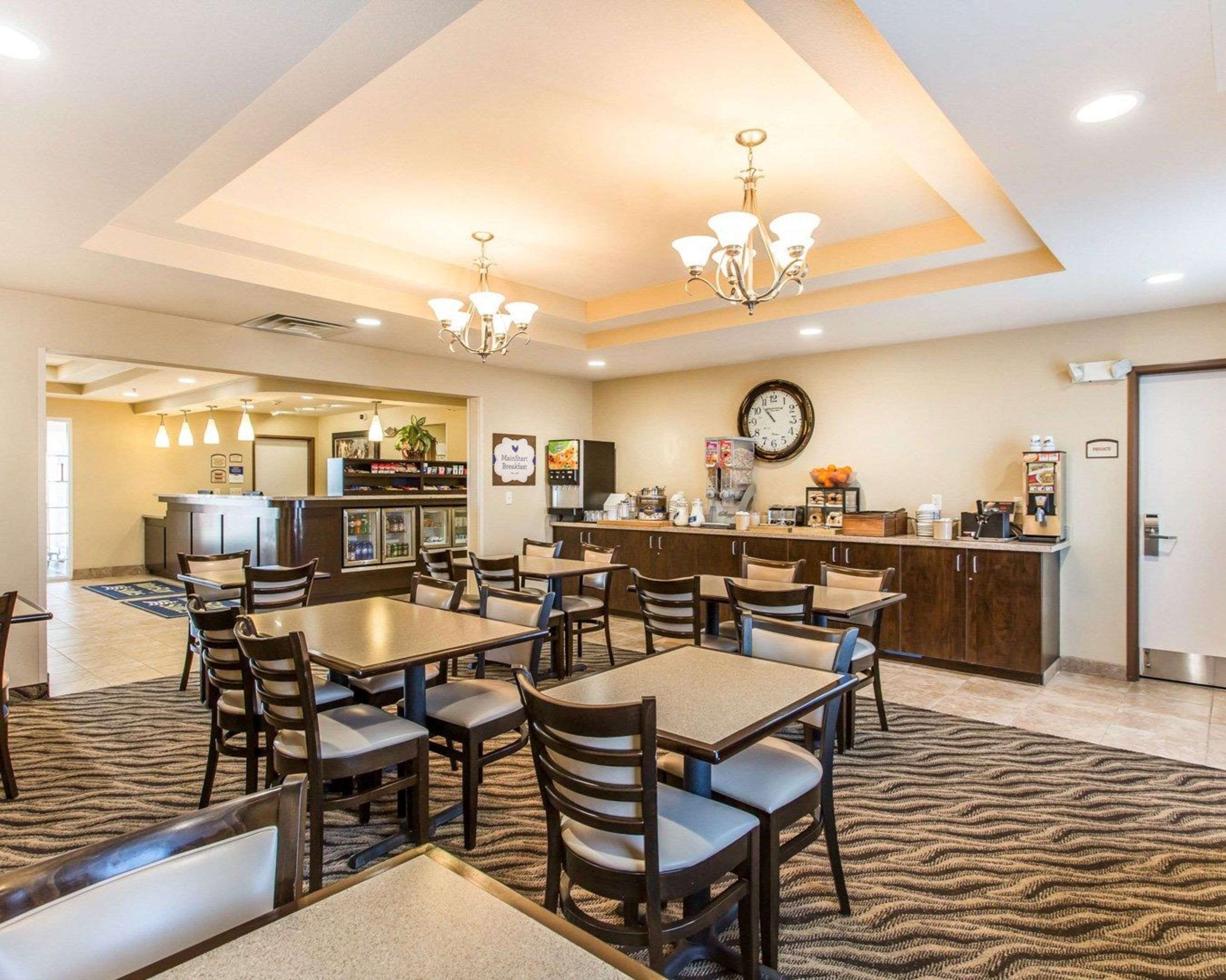 Spacious breakfast area