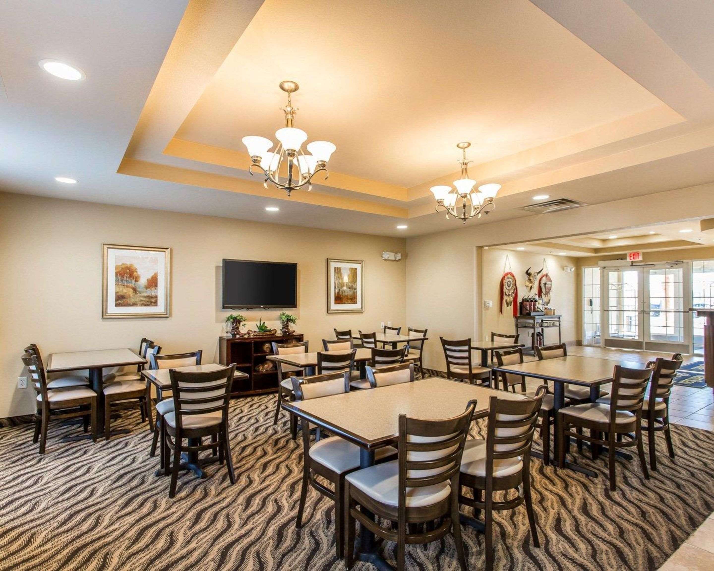 Enjoy breakfast in this seating area