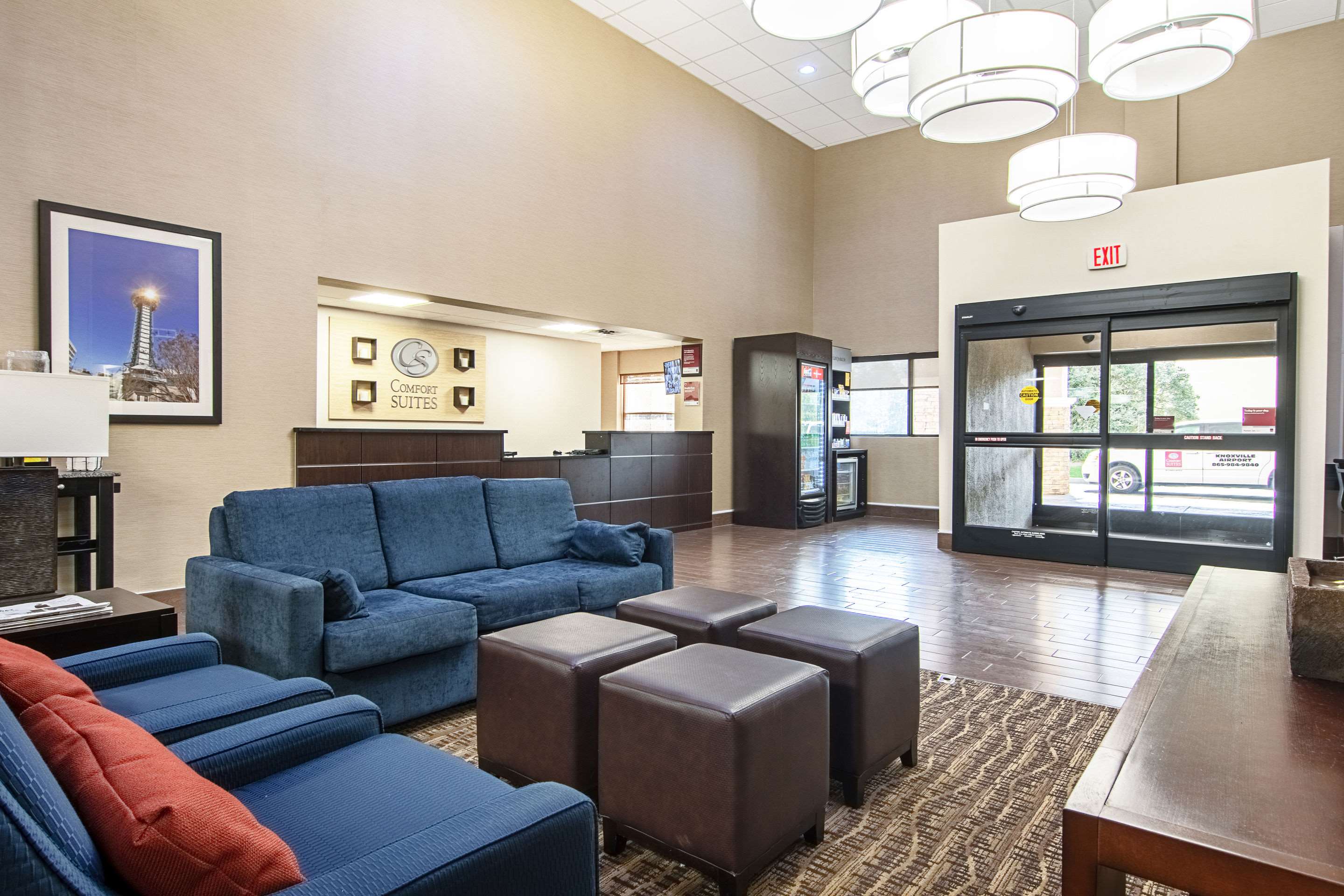 Spacious lobby