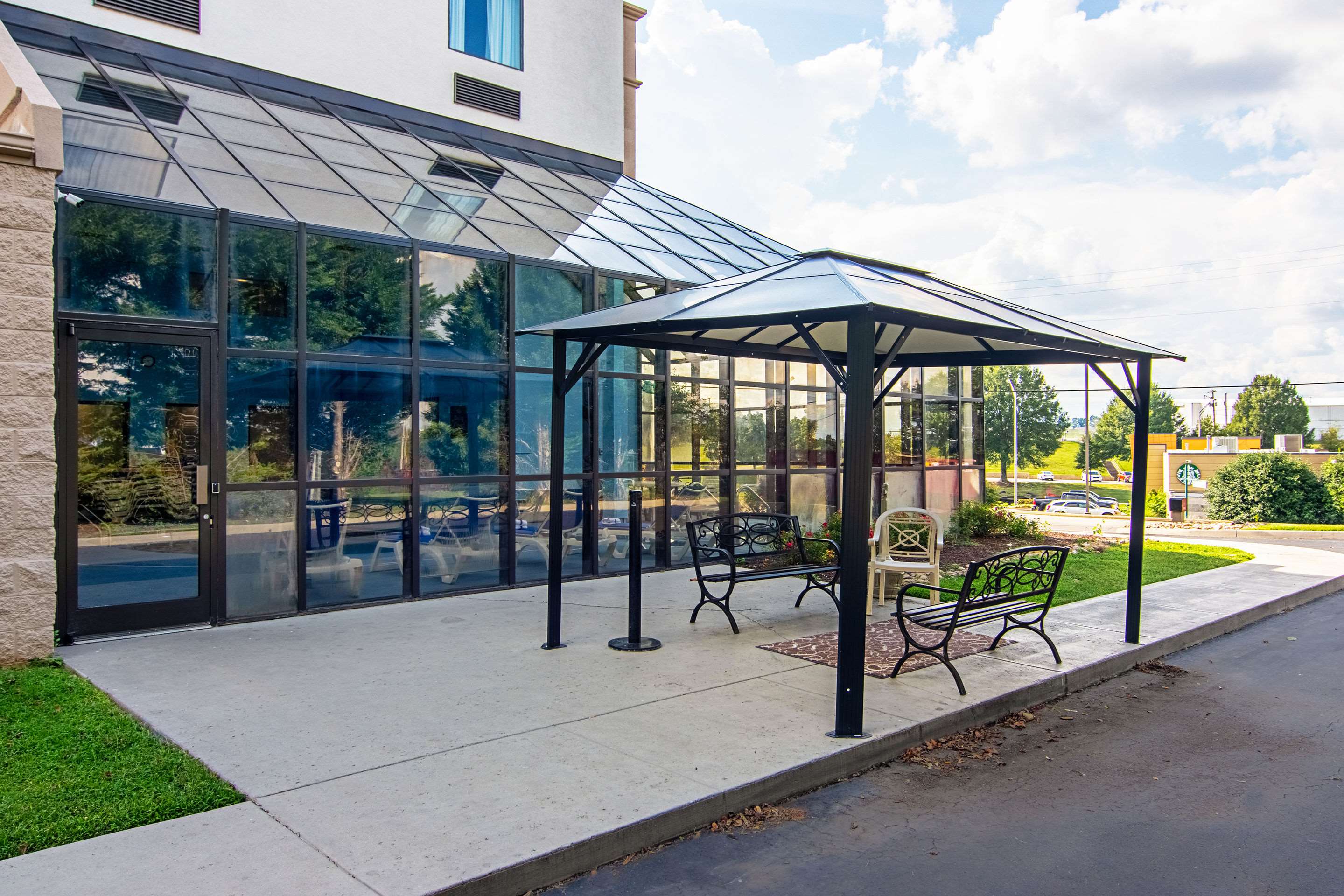 Hotel patio