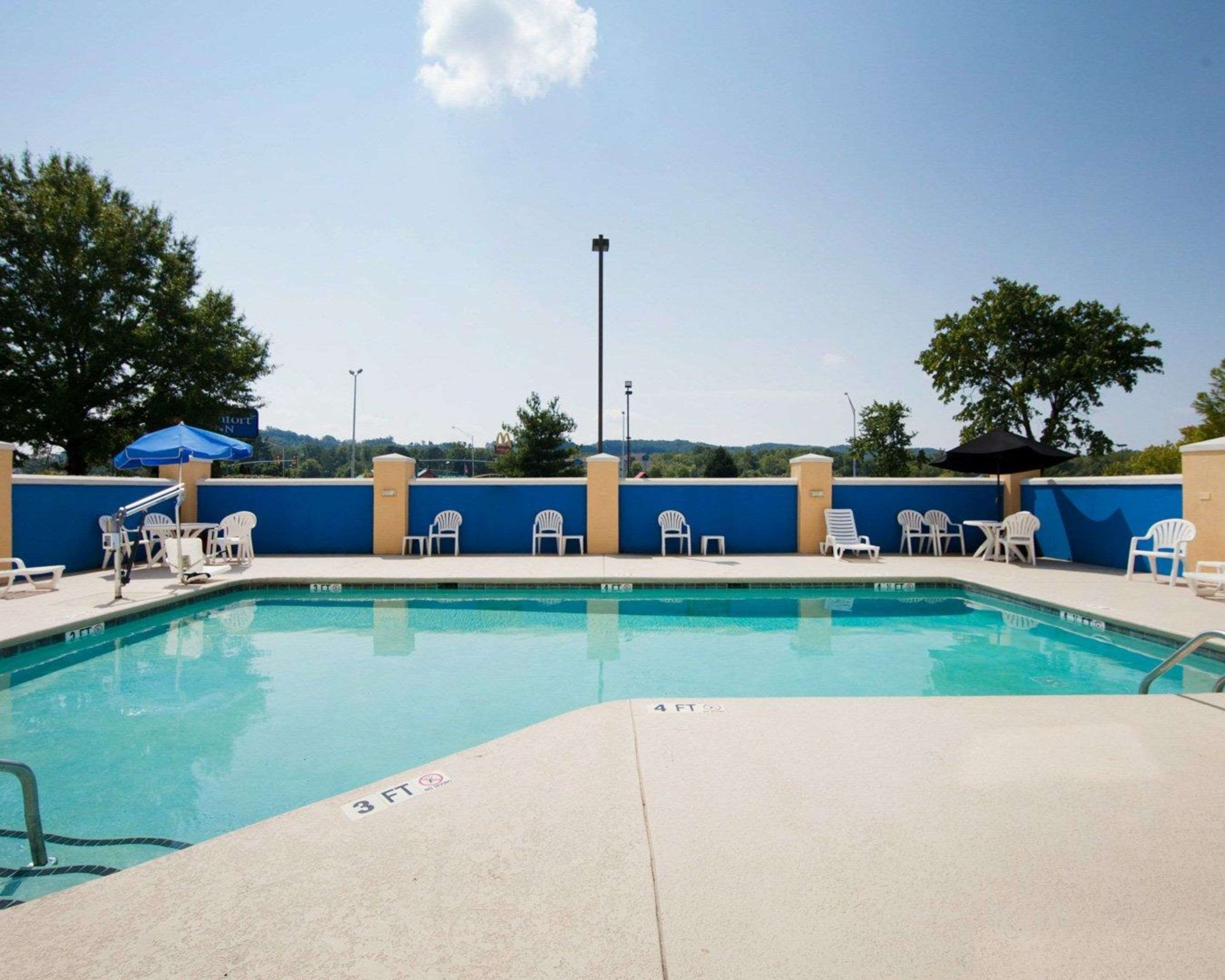 Outdoor pool with sundeck