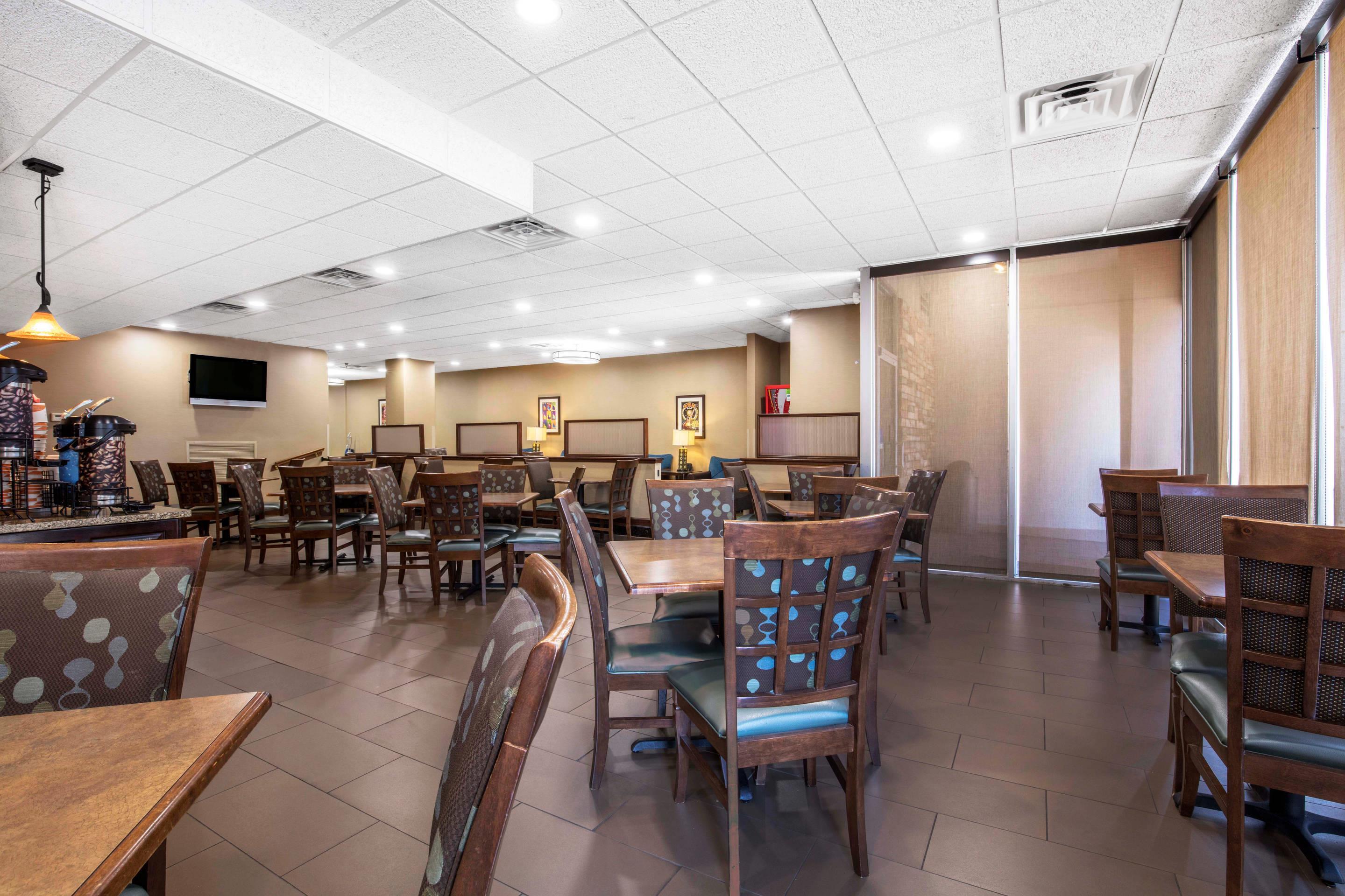 Spacious breakfast area