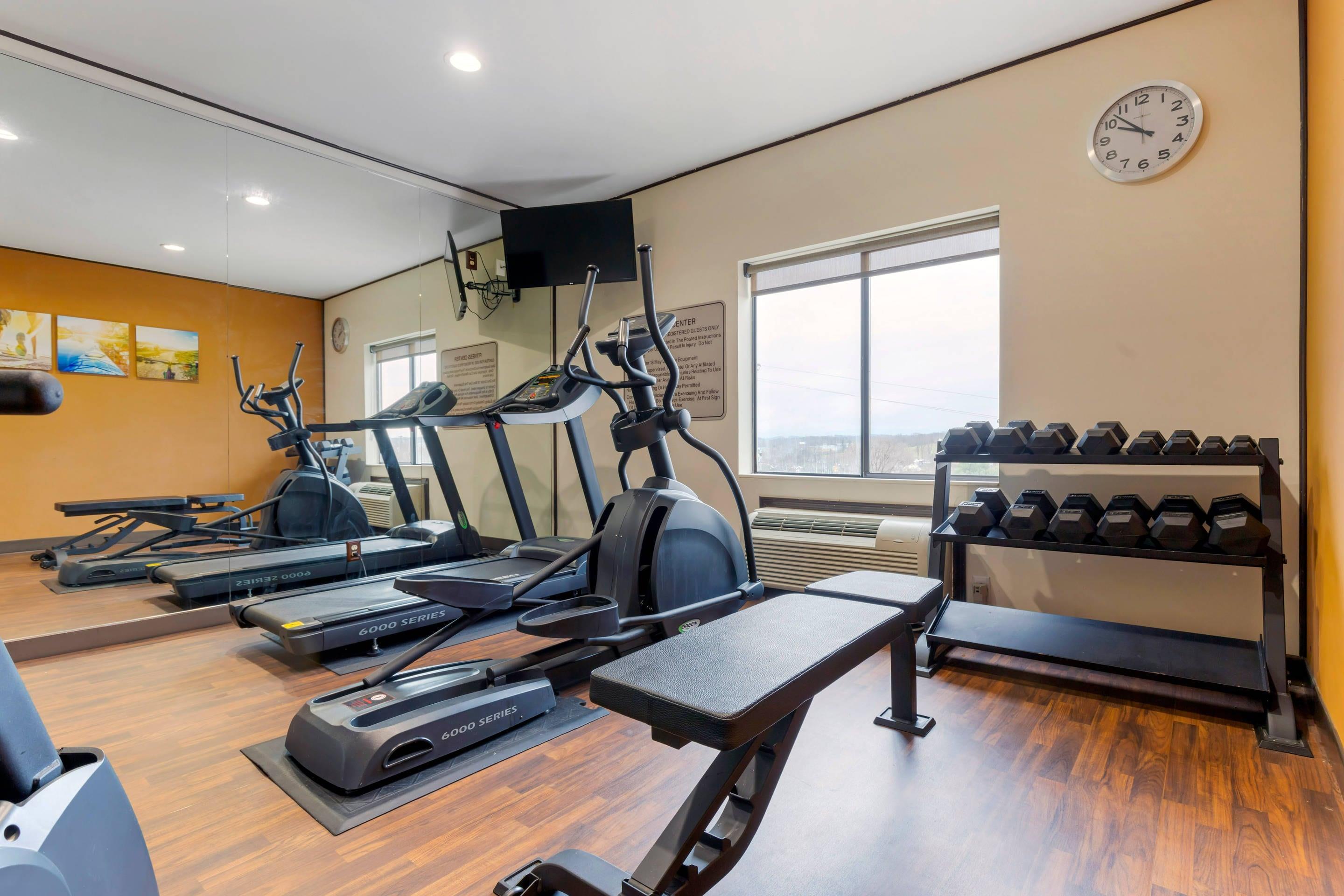 Exercise room | Comfort Suites Johnson City near University