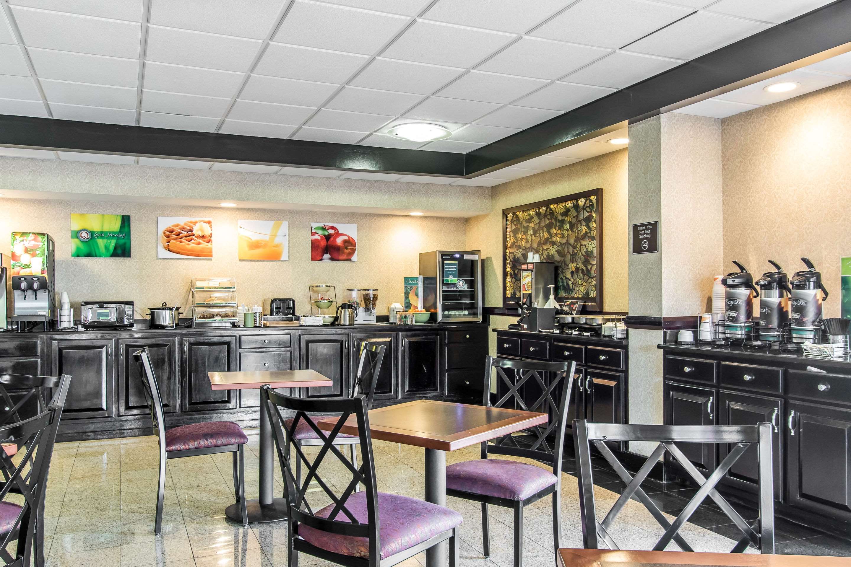 Enjoy breakfast in this seating area