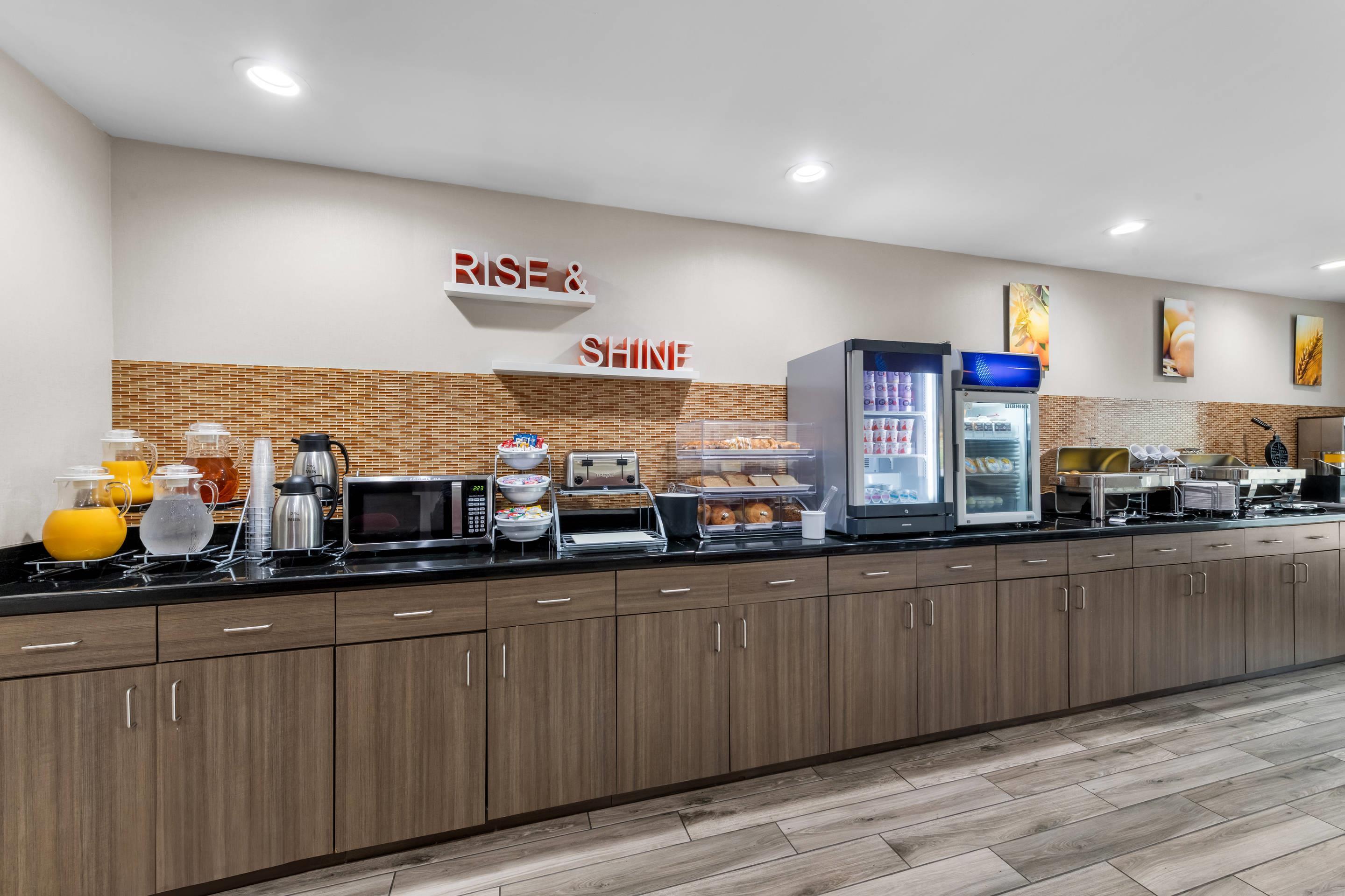 Assorted breakfast items | Comfort Suites Knoxville West - Farragut