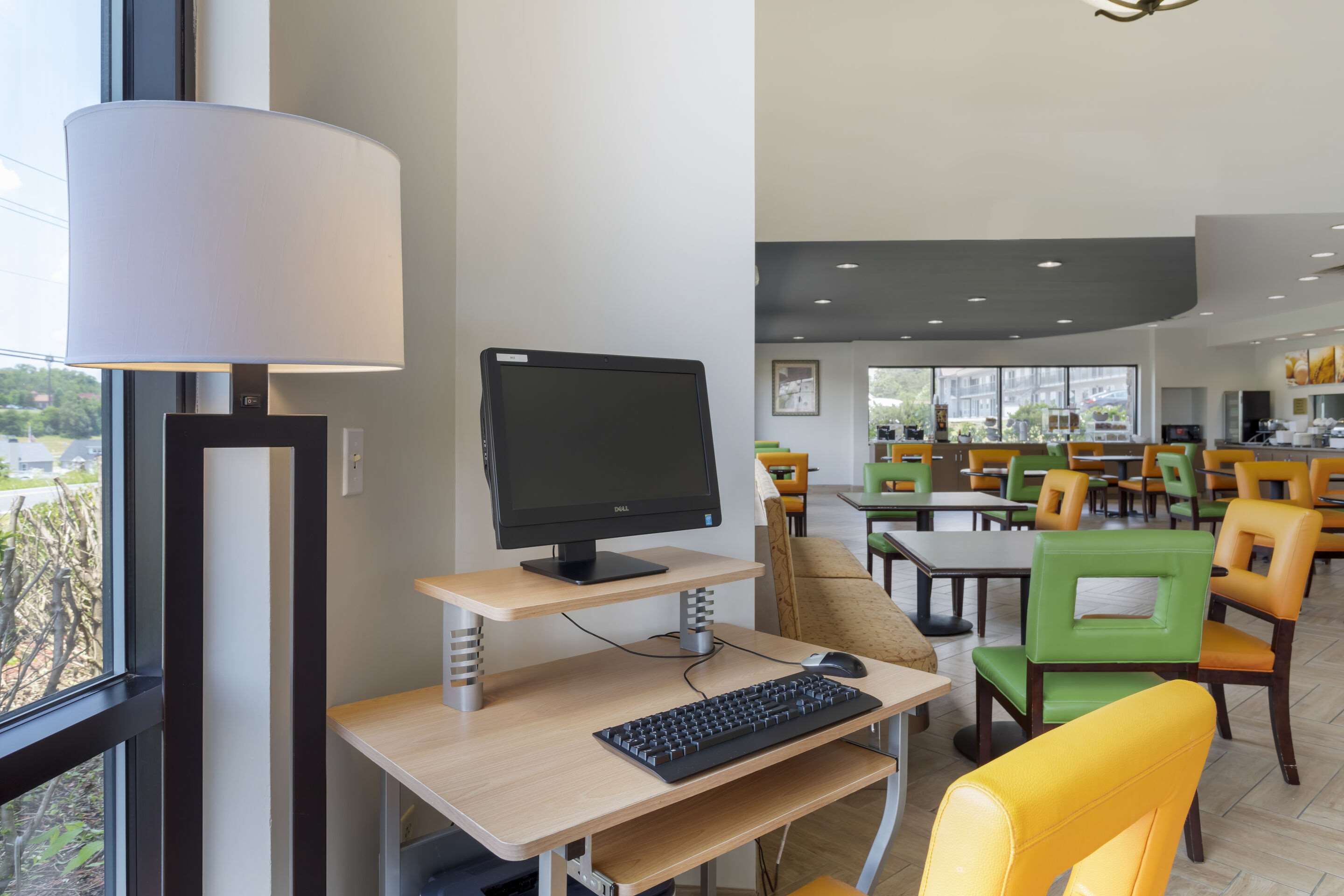 Computer in the lobby