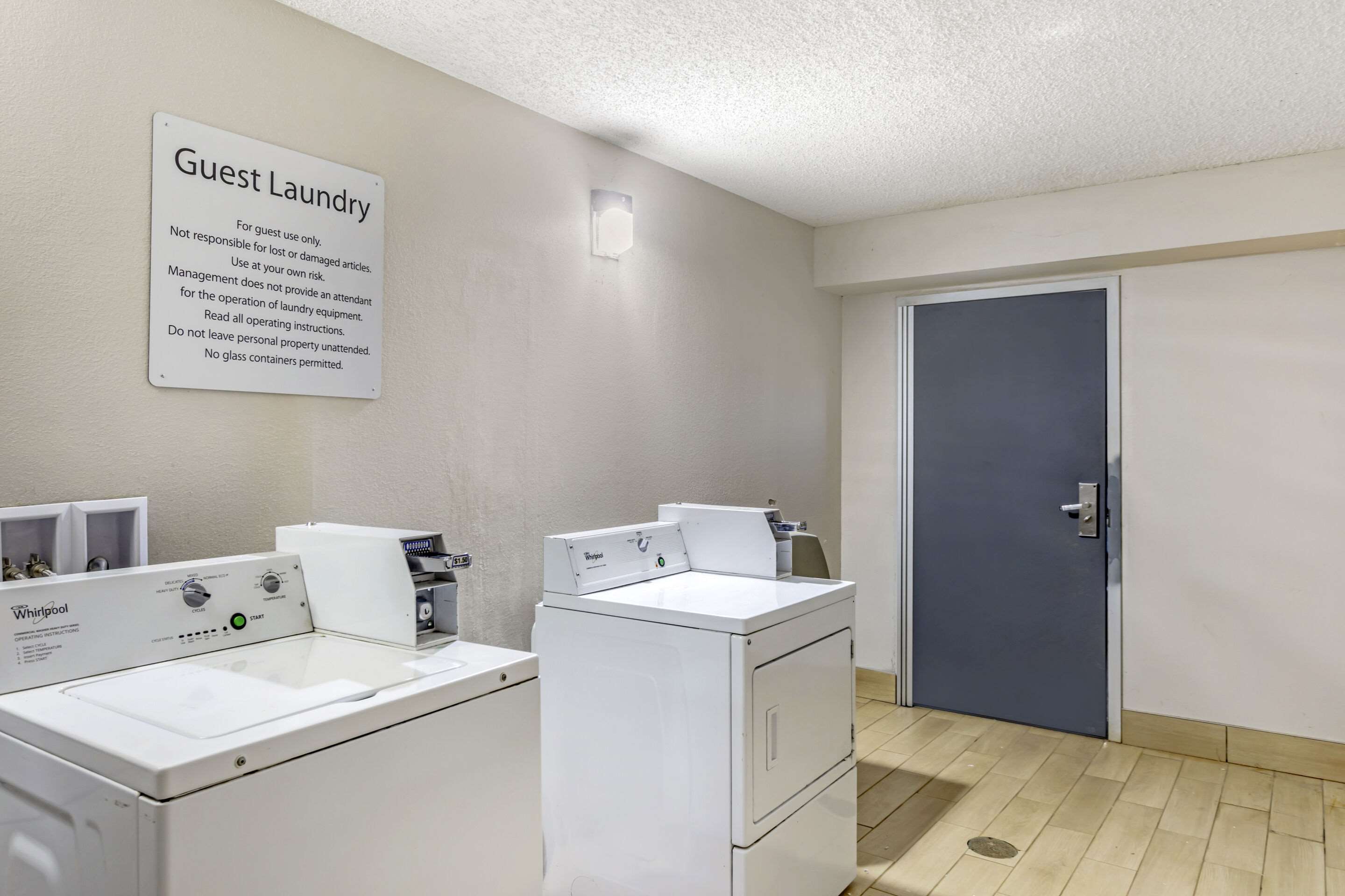 Guest laundry facilities