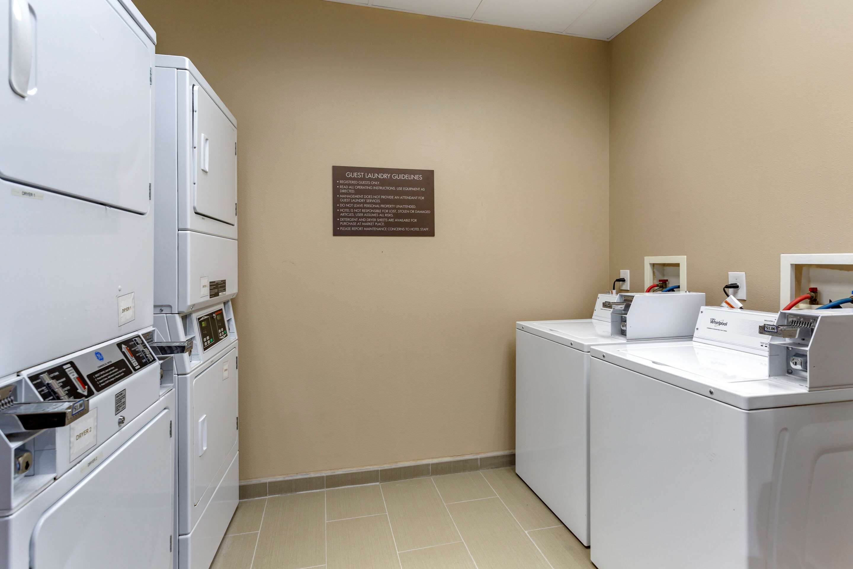 Guest laundry facilities