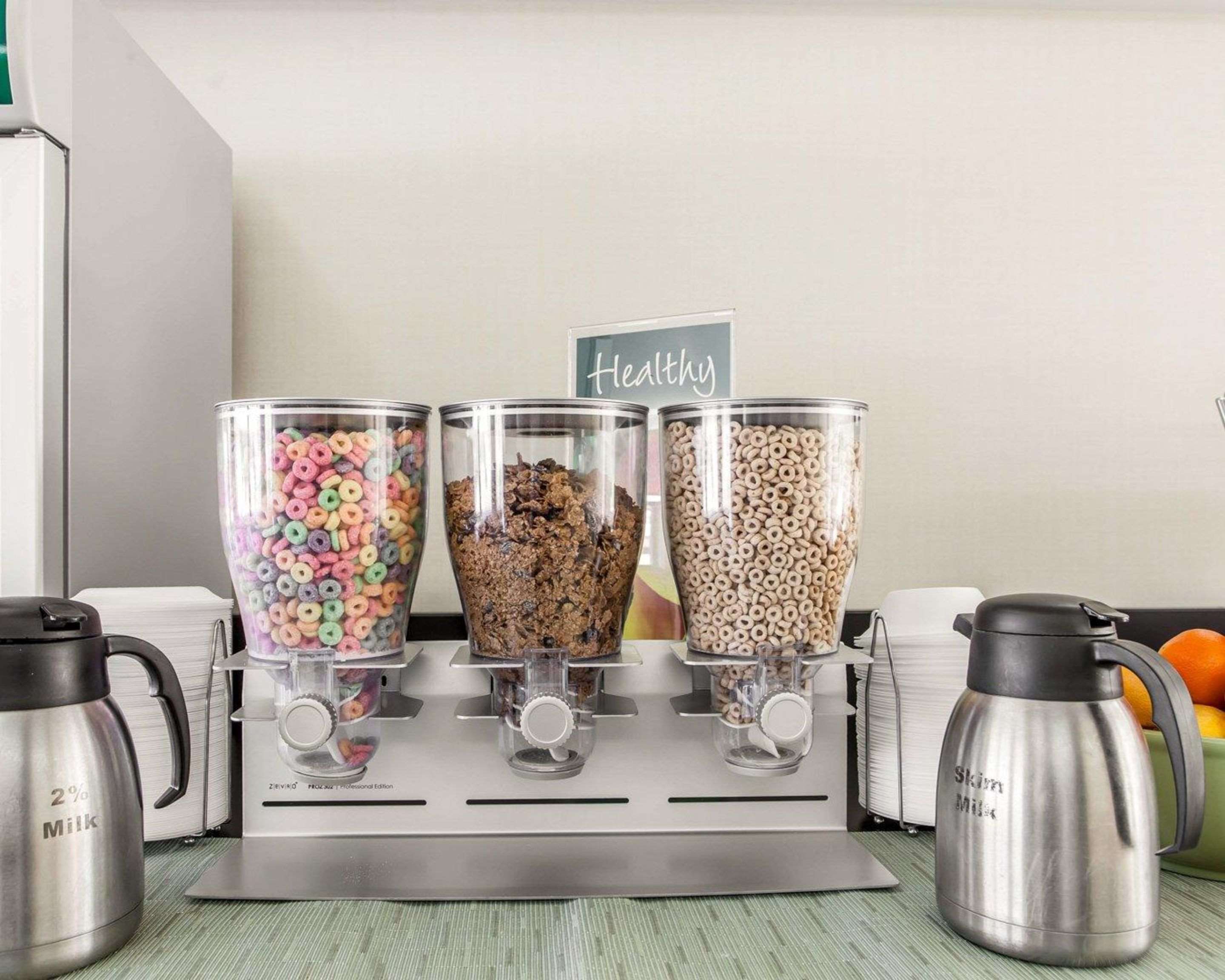 Assorted breakfast items