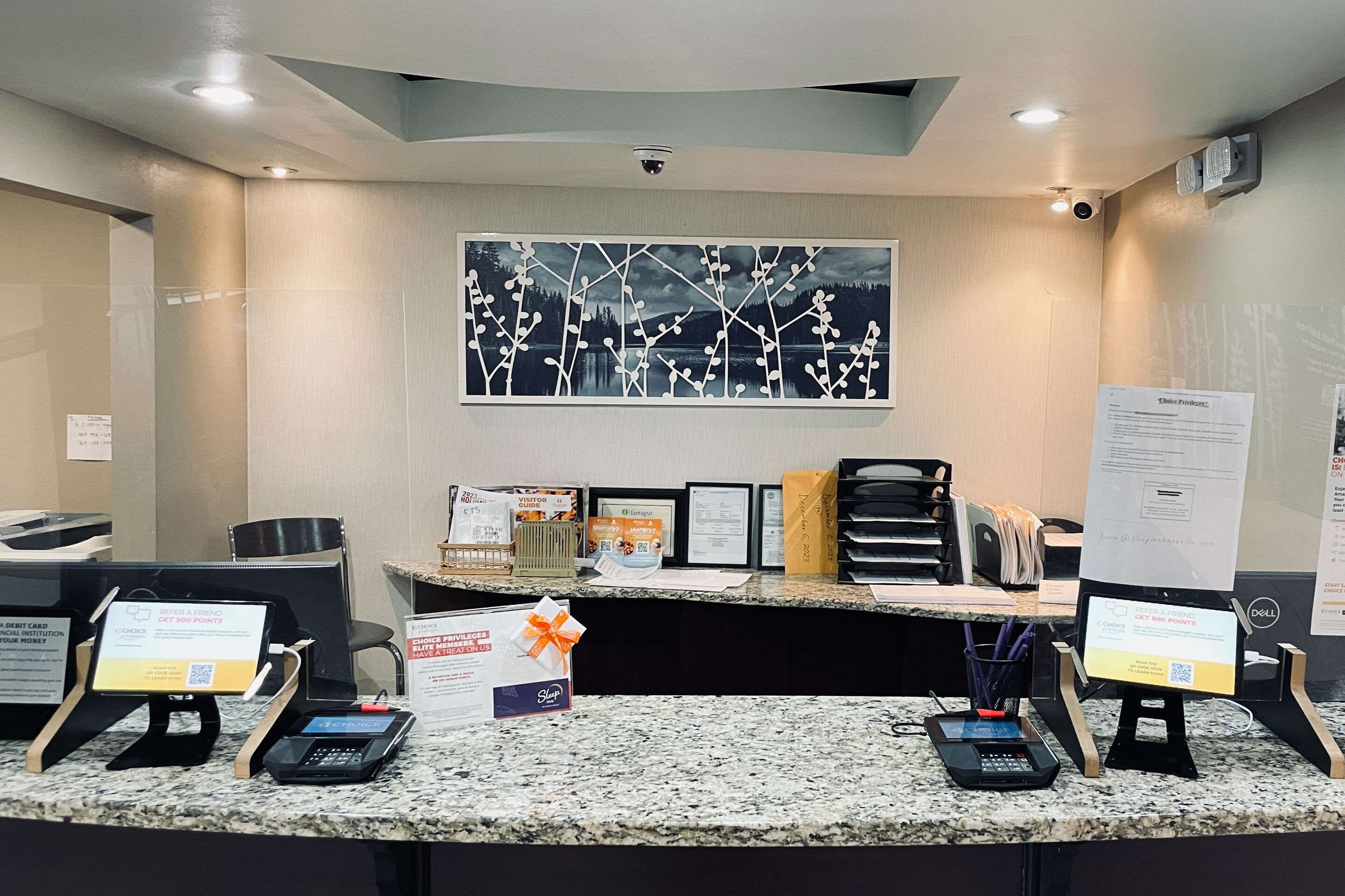 Front desk