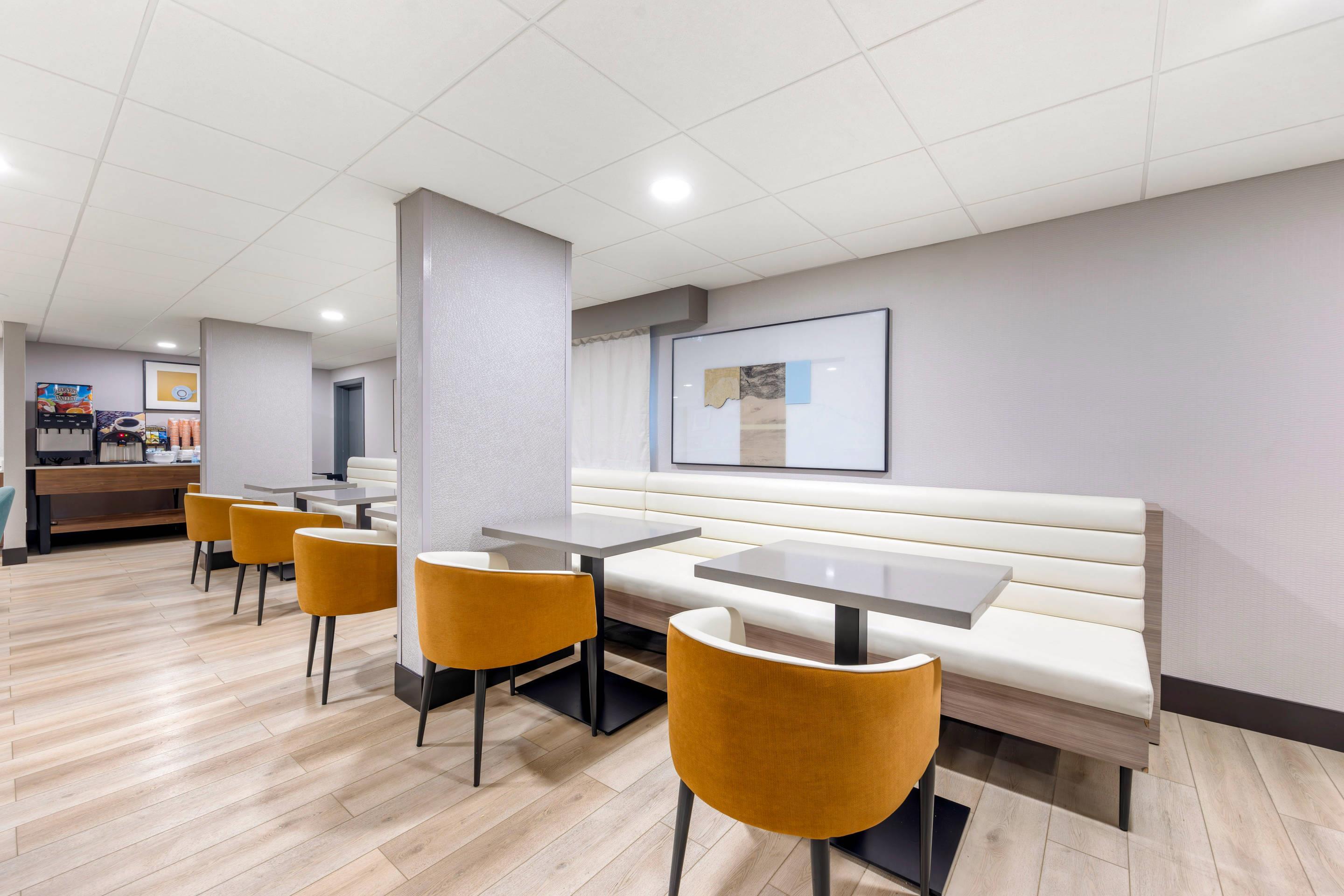 More tables and chairs in breakfast area