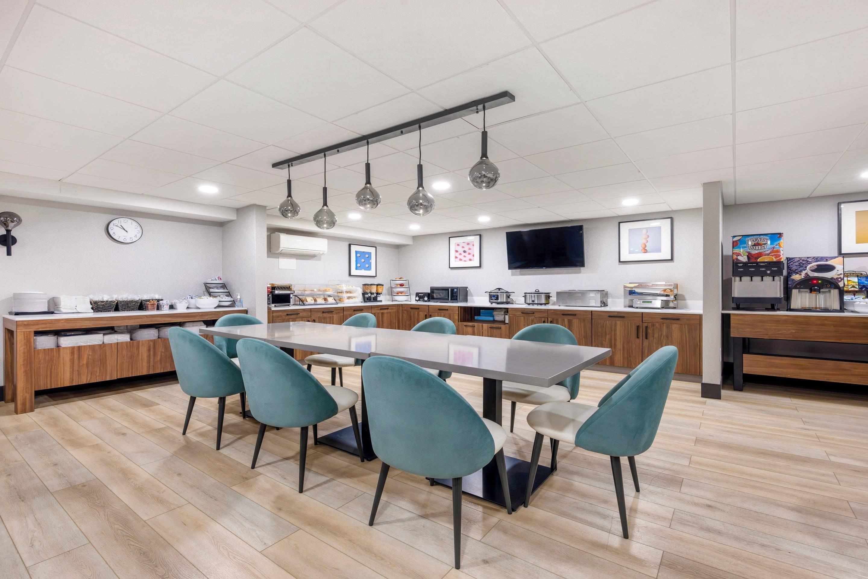 Spacious breakfast area