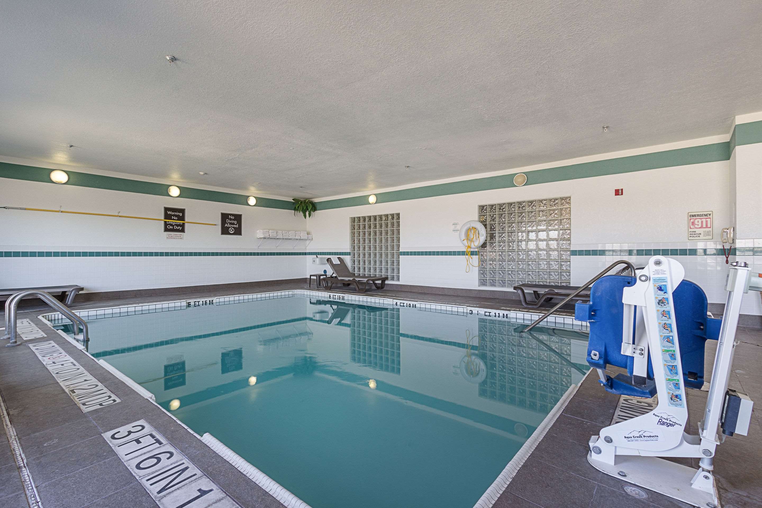 Indoor heated pool | Sleep Inn University