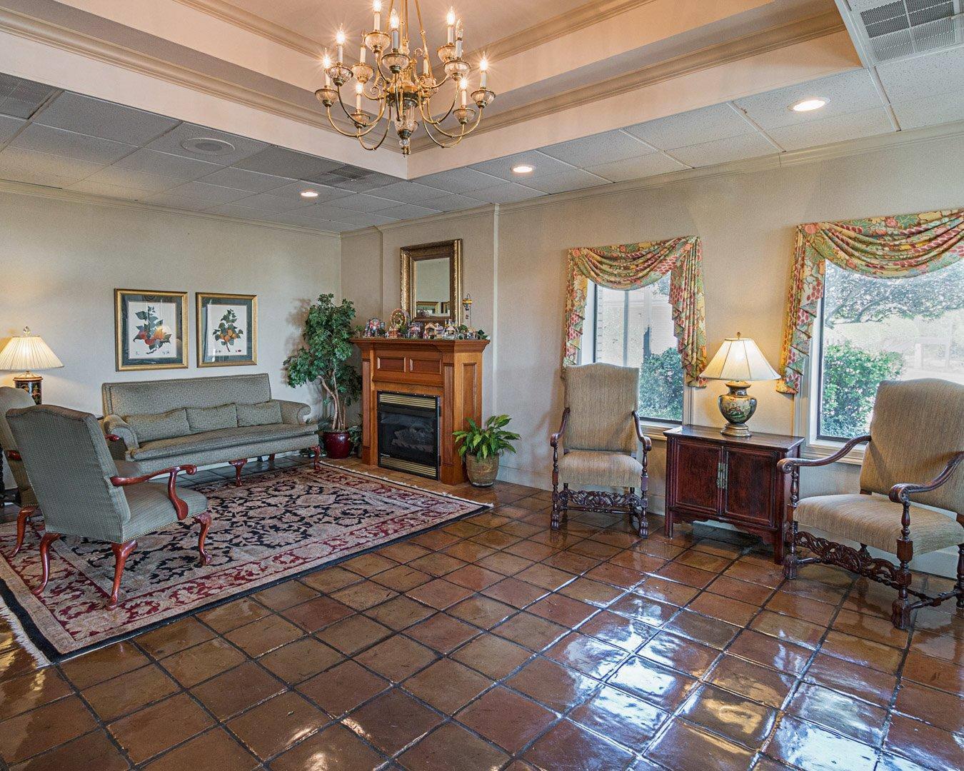 Spacious lobby with sitting area | Quality Inn Ennis