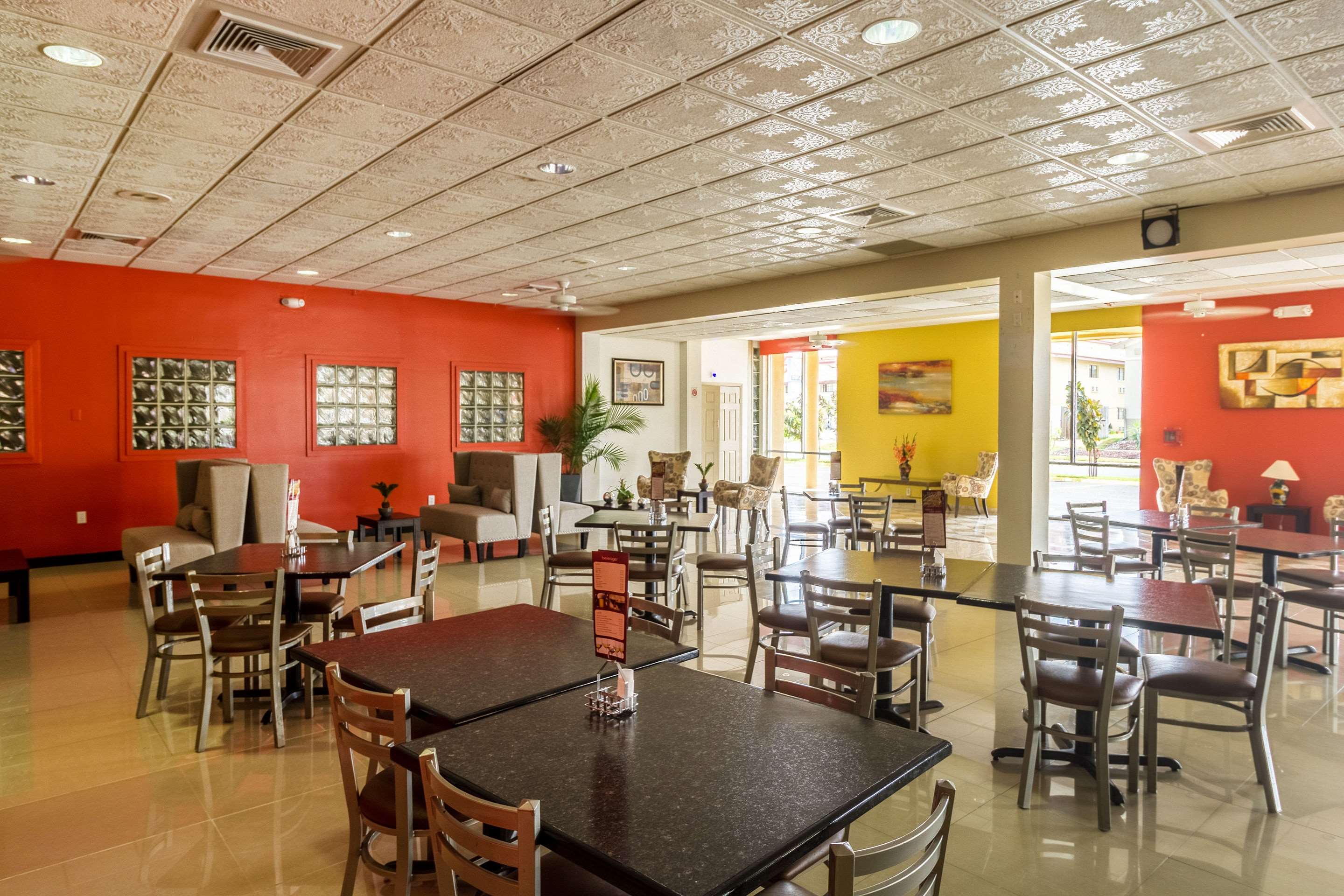 Spacious breakfast area