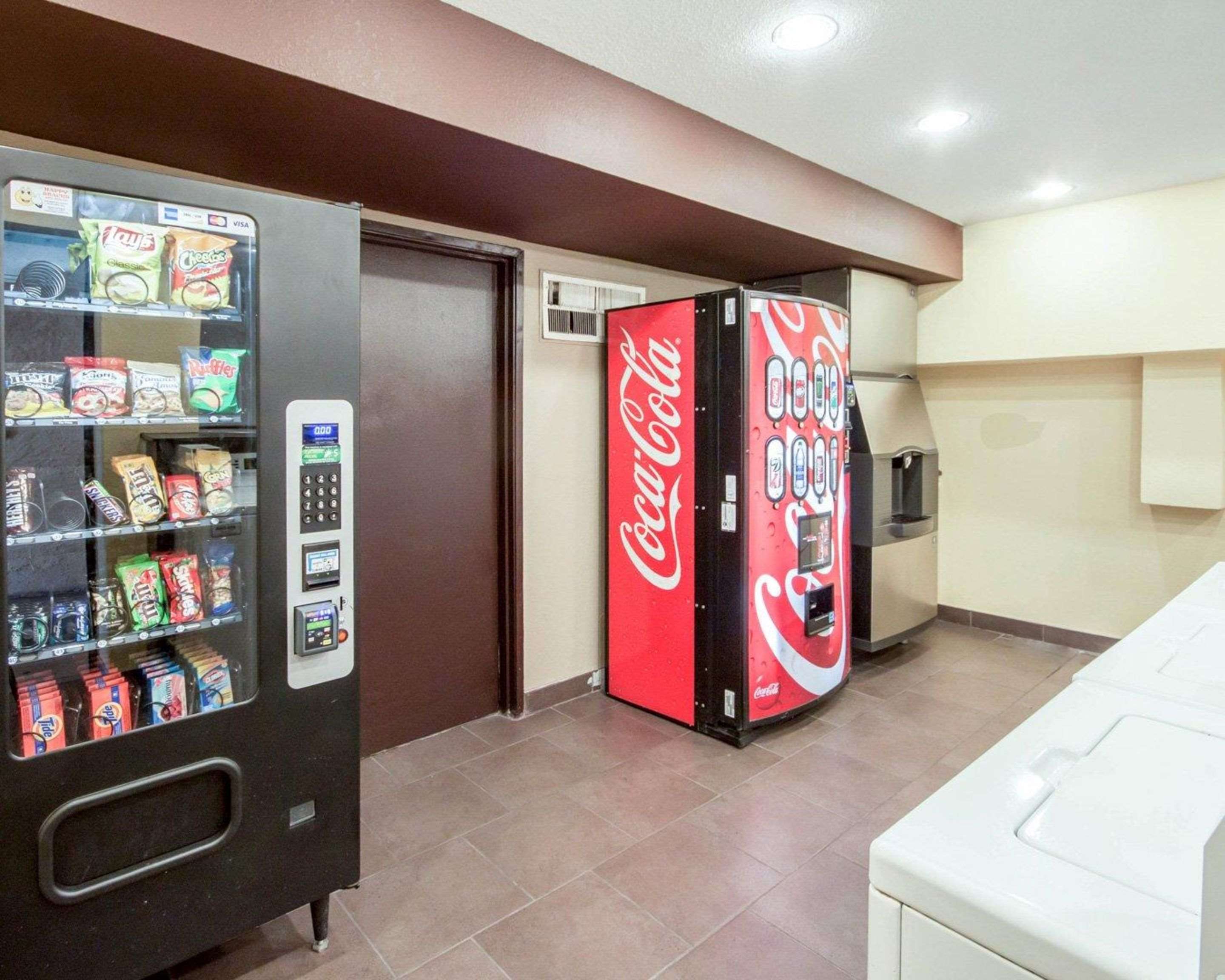 Vending machines in laundry area
