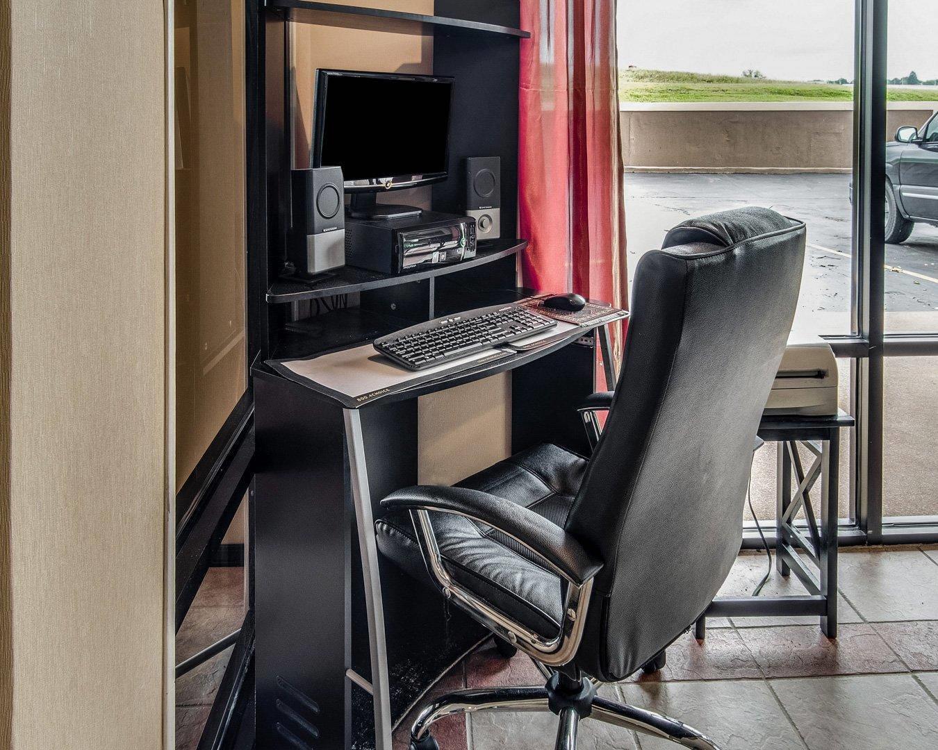 Business center with high-speed Internet access