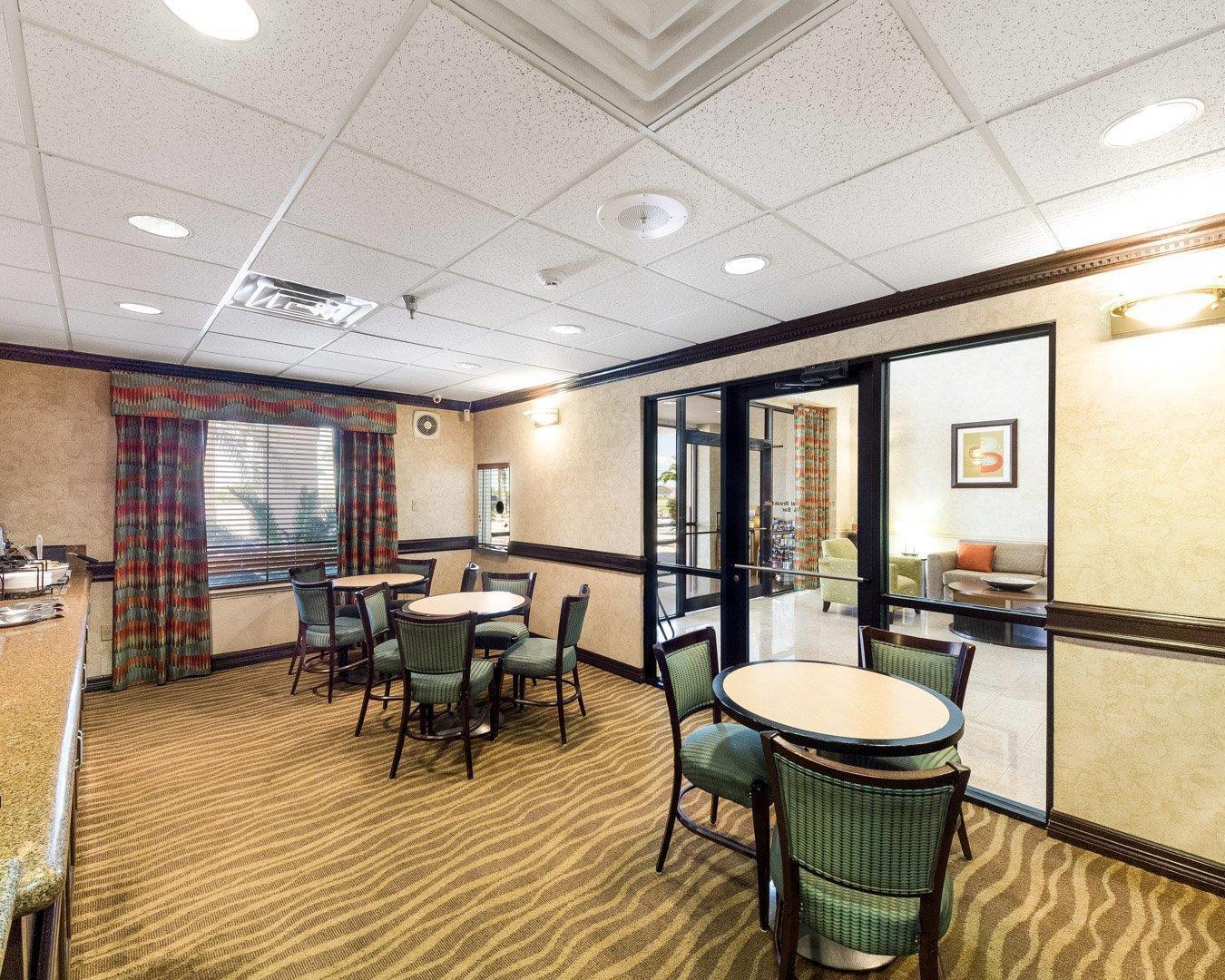 Spacious breakfast area
