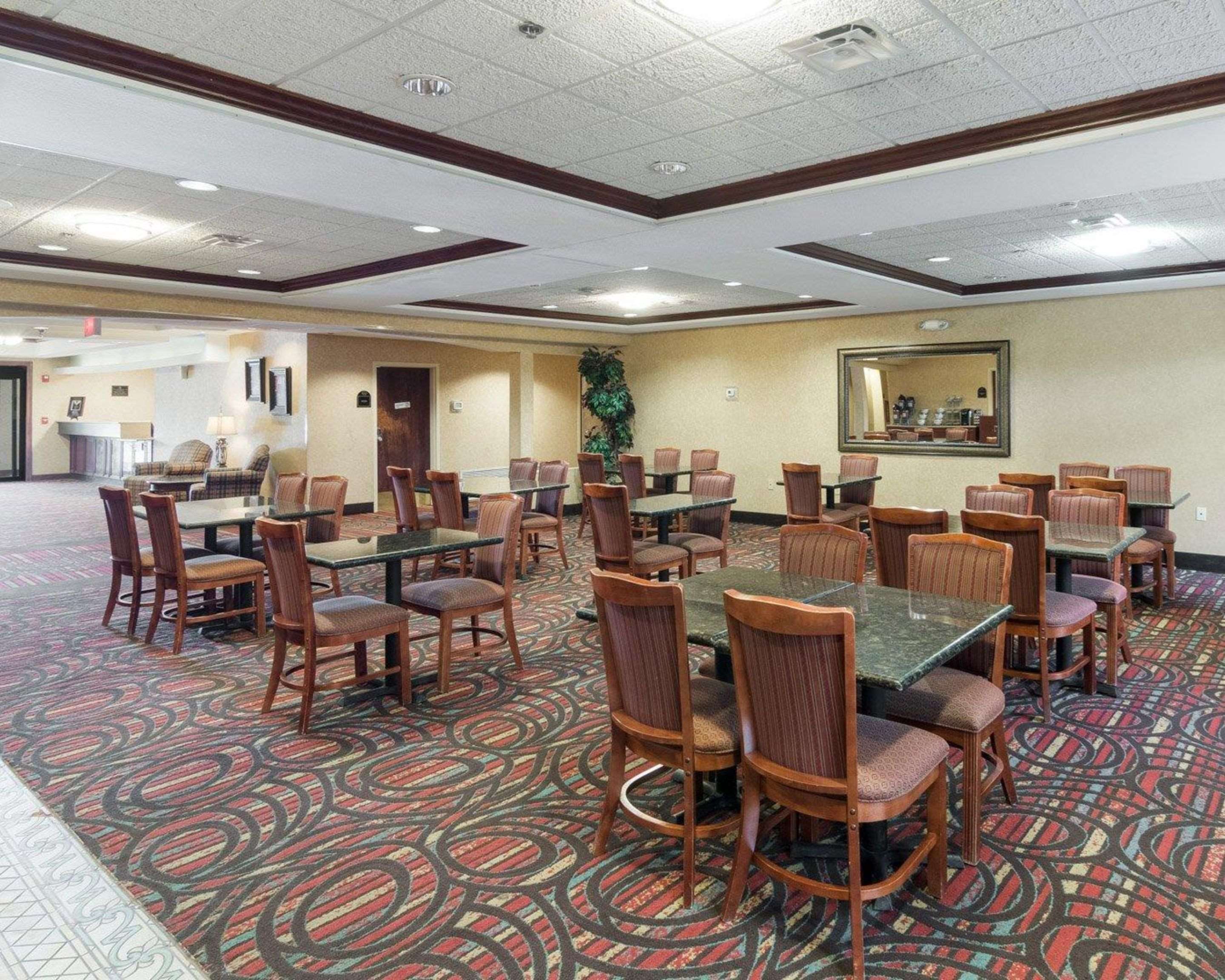 Enjoy breakfast in this seating area