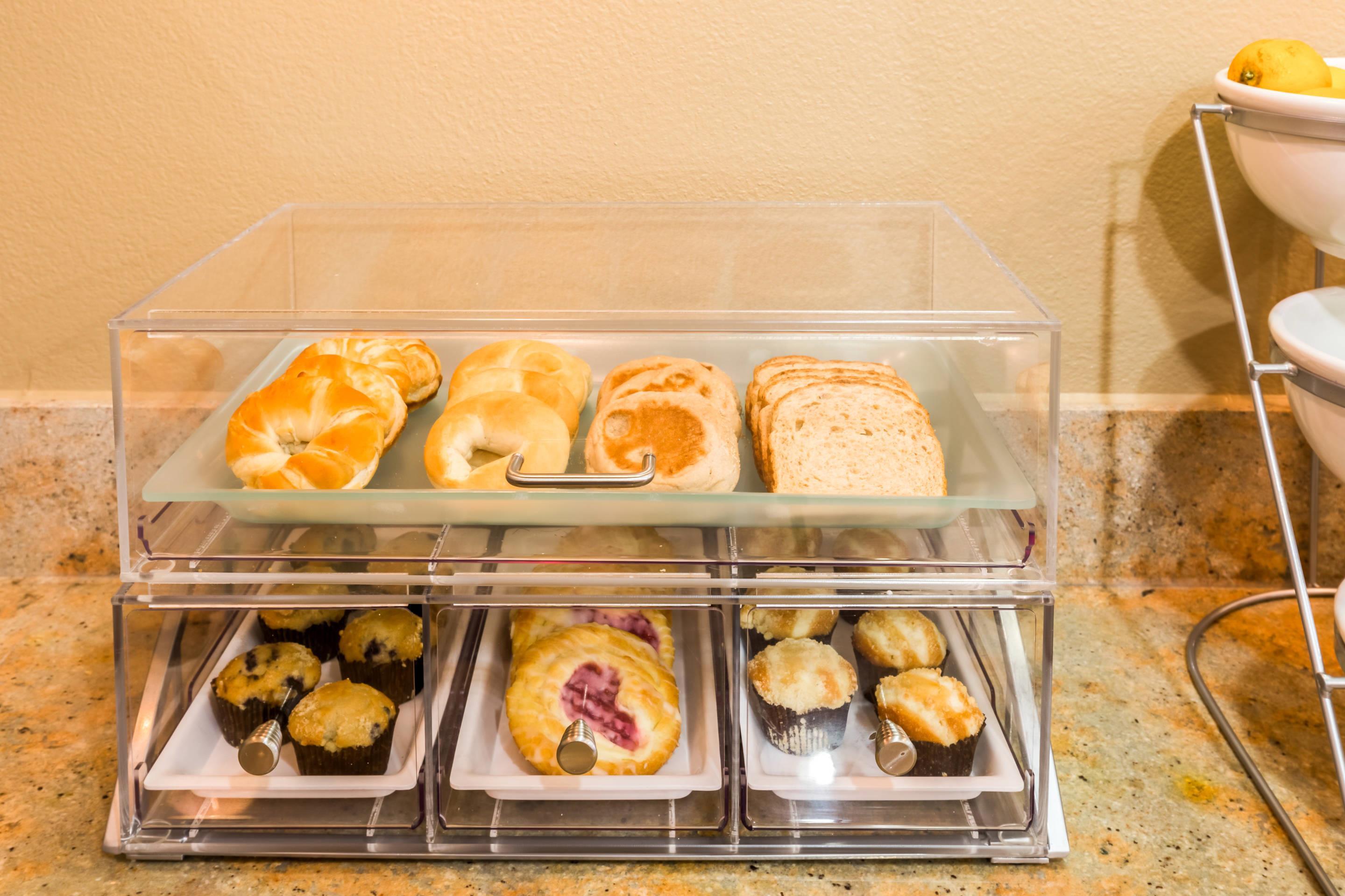 Assorted breakfast items | Comfort Suites Westchase Houston Energy Corridor