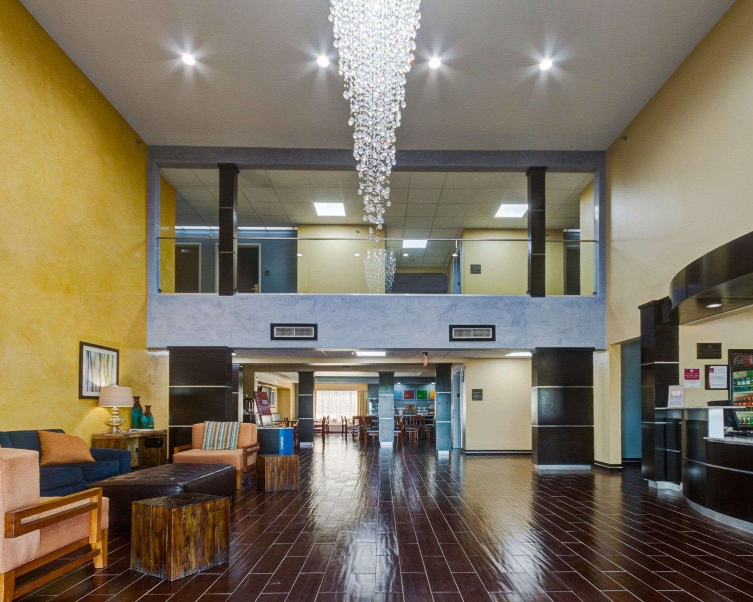 Spacious lobby
