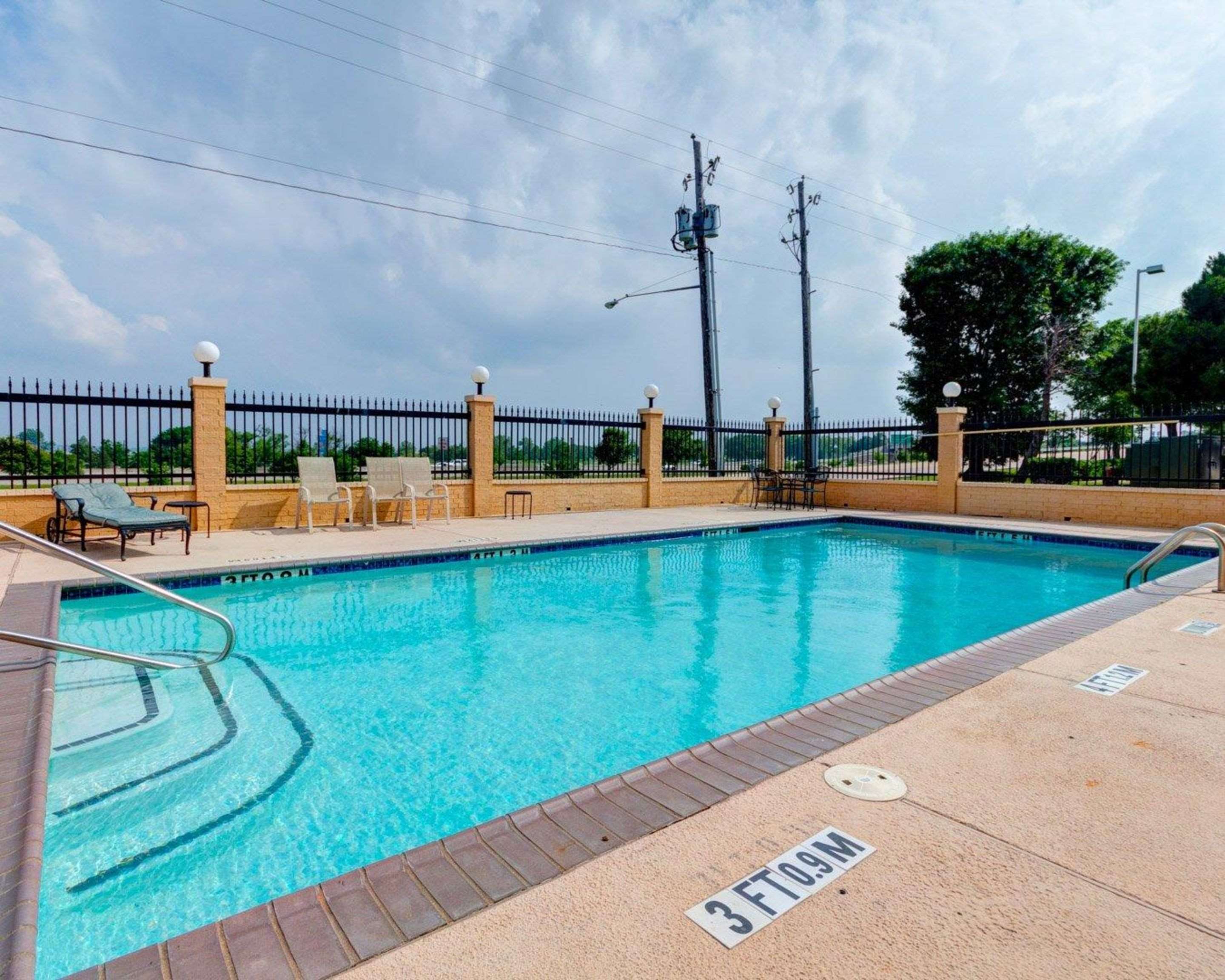 Outdoor pool with sundeck