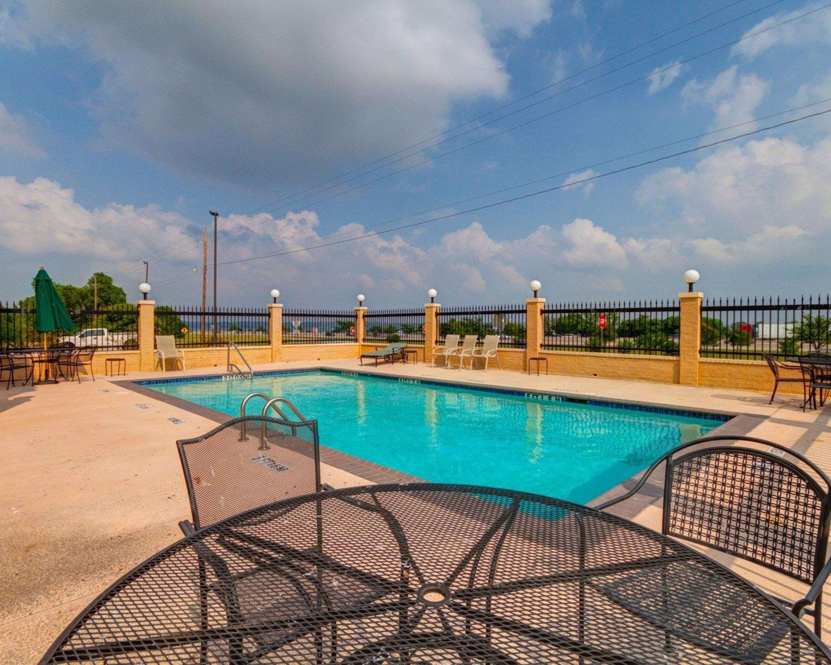 Pool sitting area