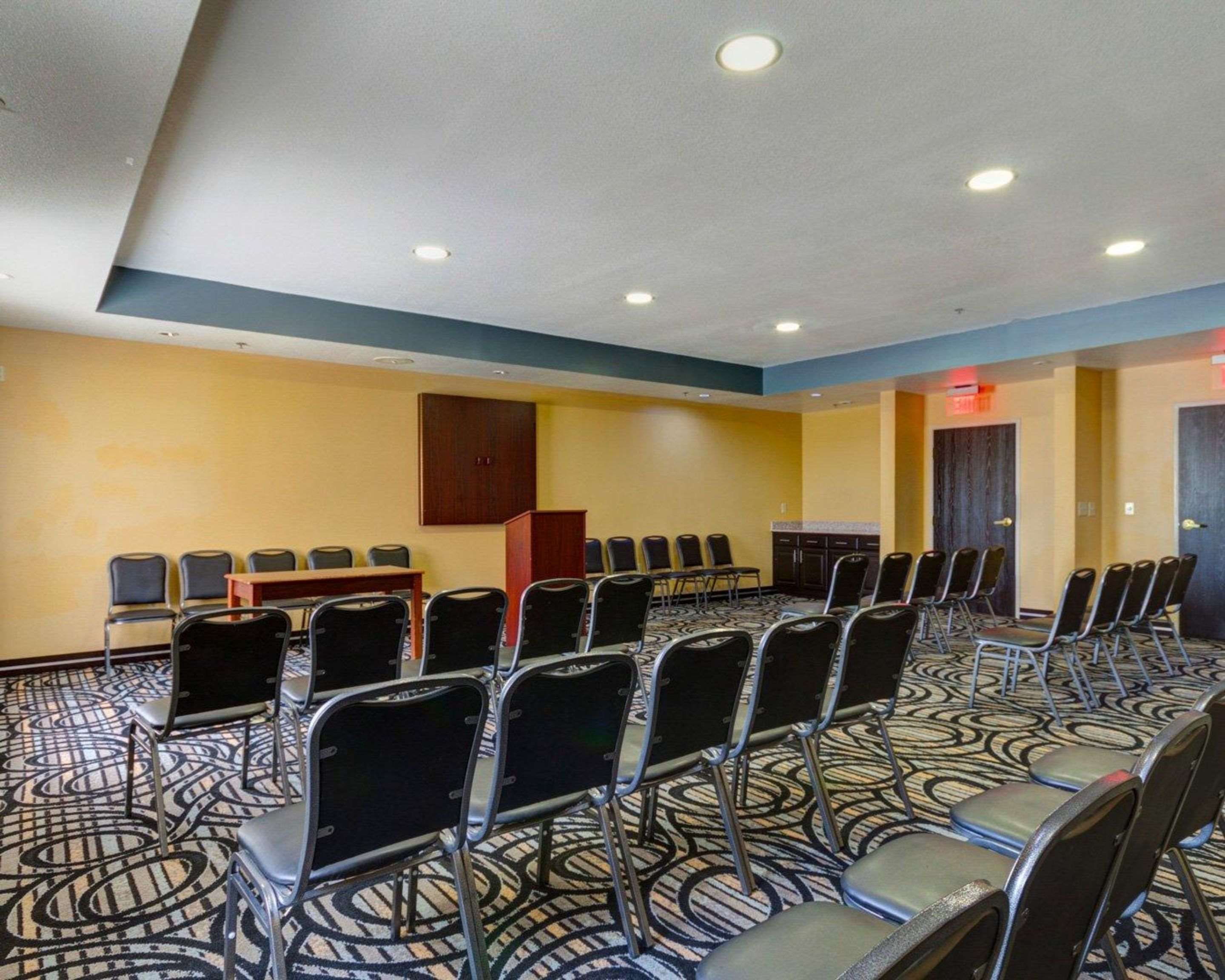 Meeting room with theater-style setup