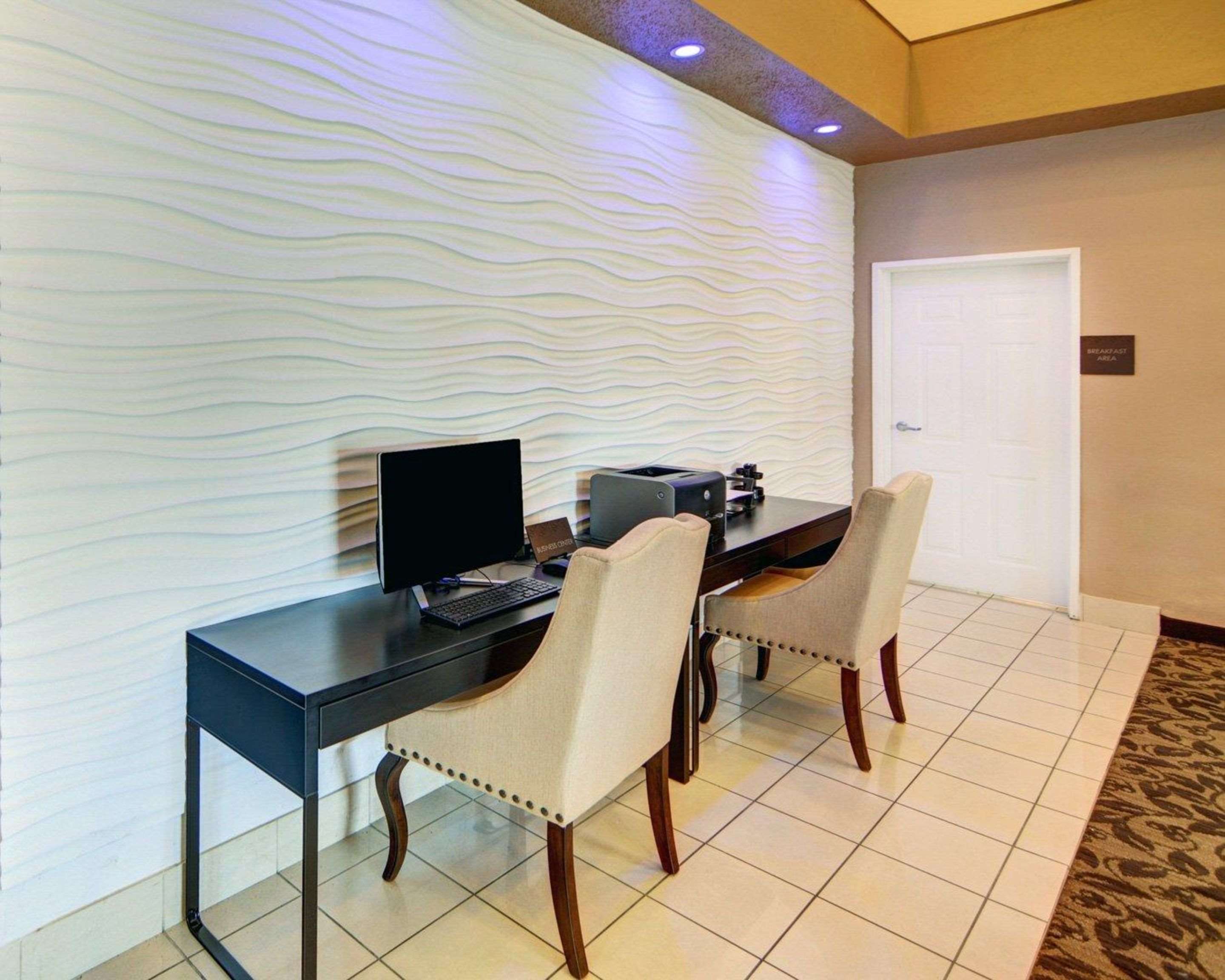 Business center with free wireless Internet access
