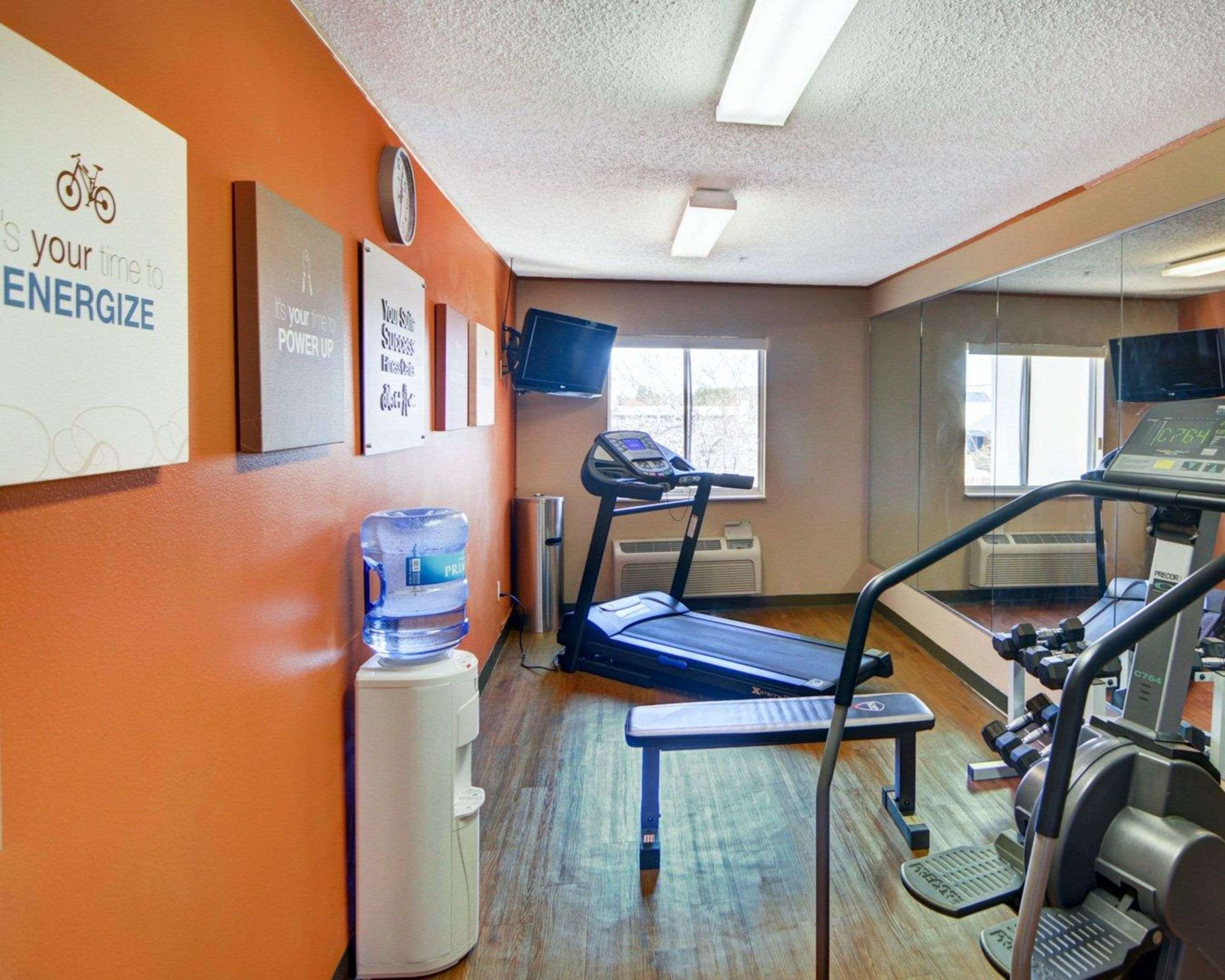 Fitness center with free weights