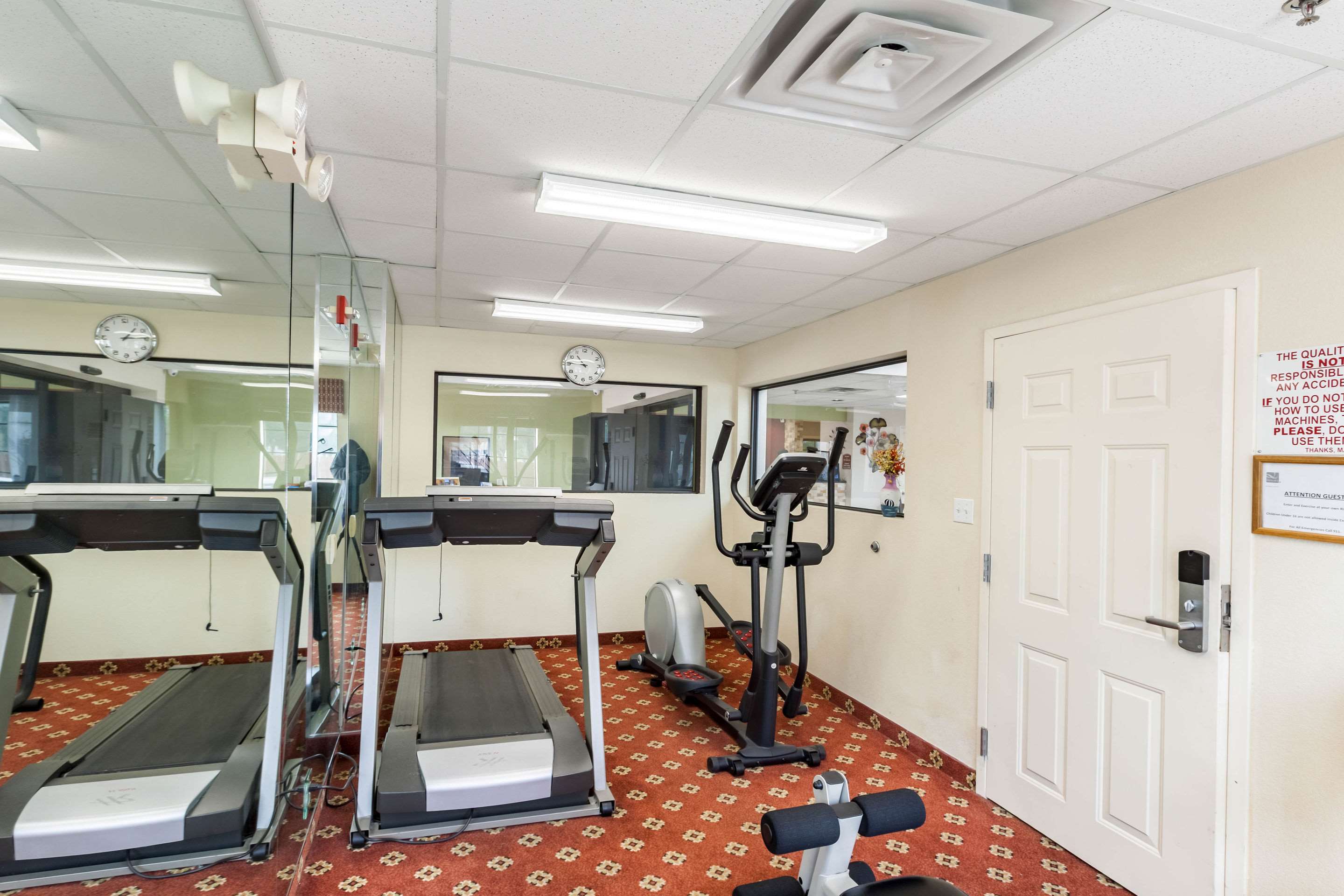 Fitness center with cardio equipment | Quality Inn near SeaWorld - Lackland