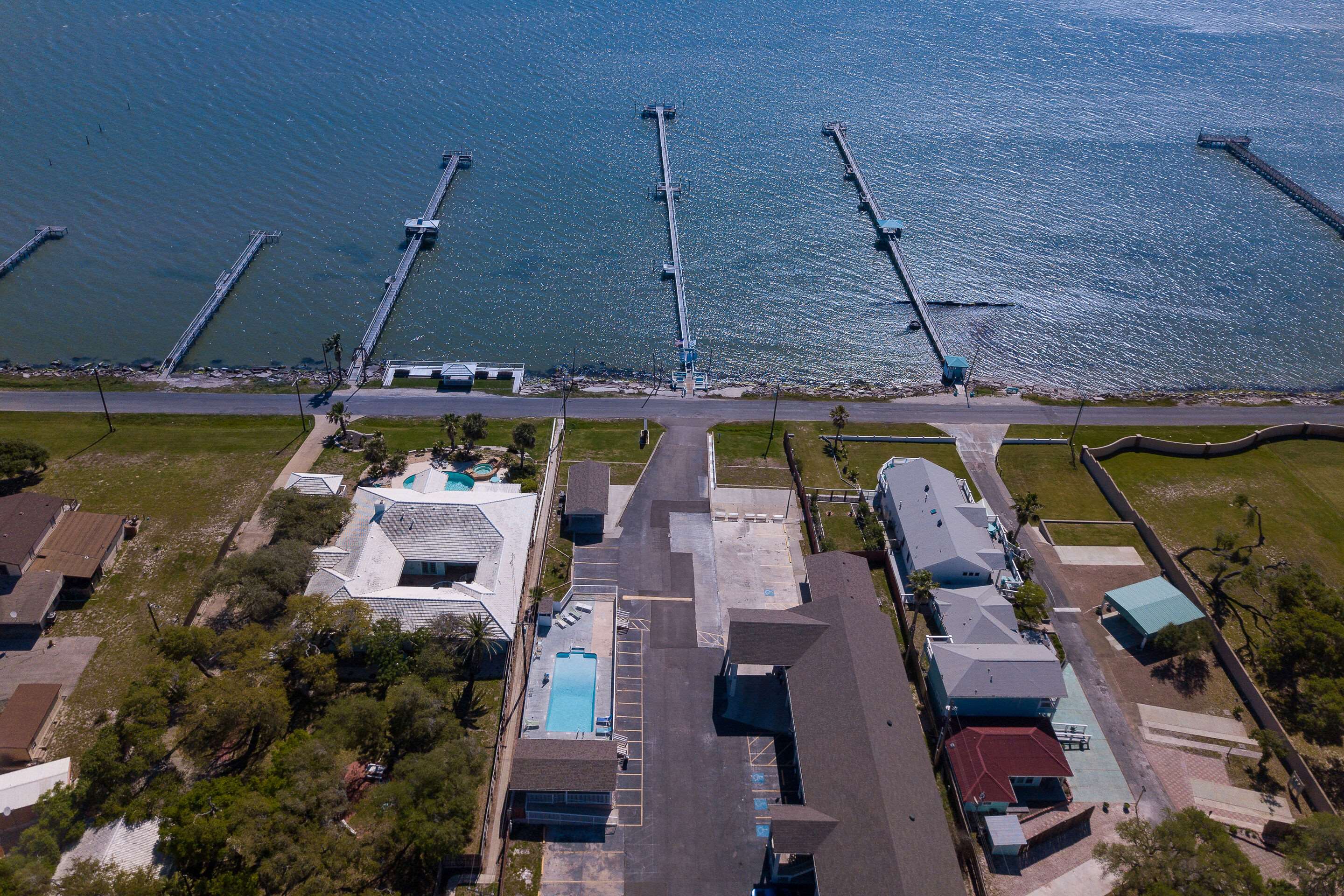 Aerial Exterior View | Quality Inn Rockport on Aransas Bay