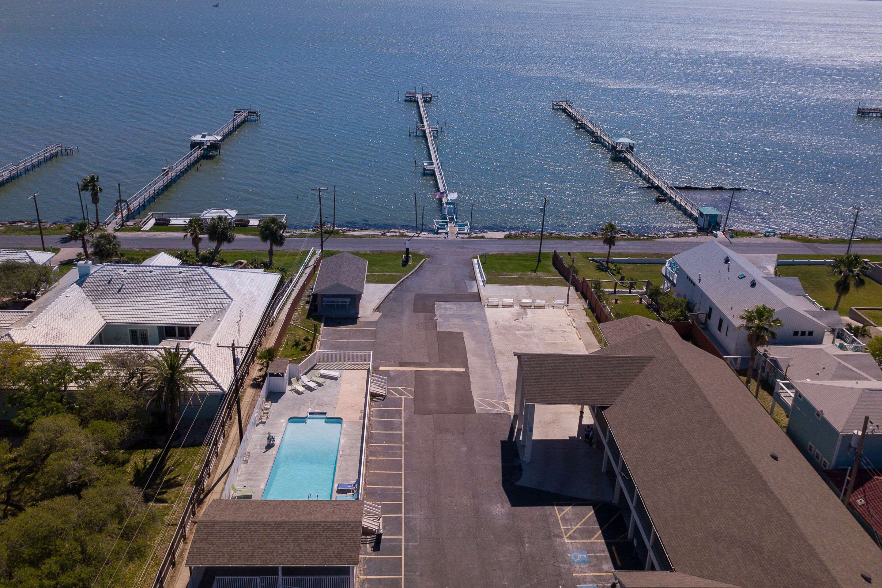 Aerial Exterior View | Quality Inn Rockport on Aransas Bay