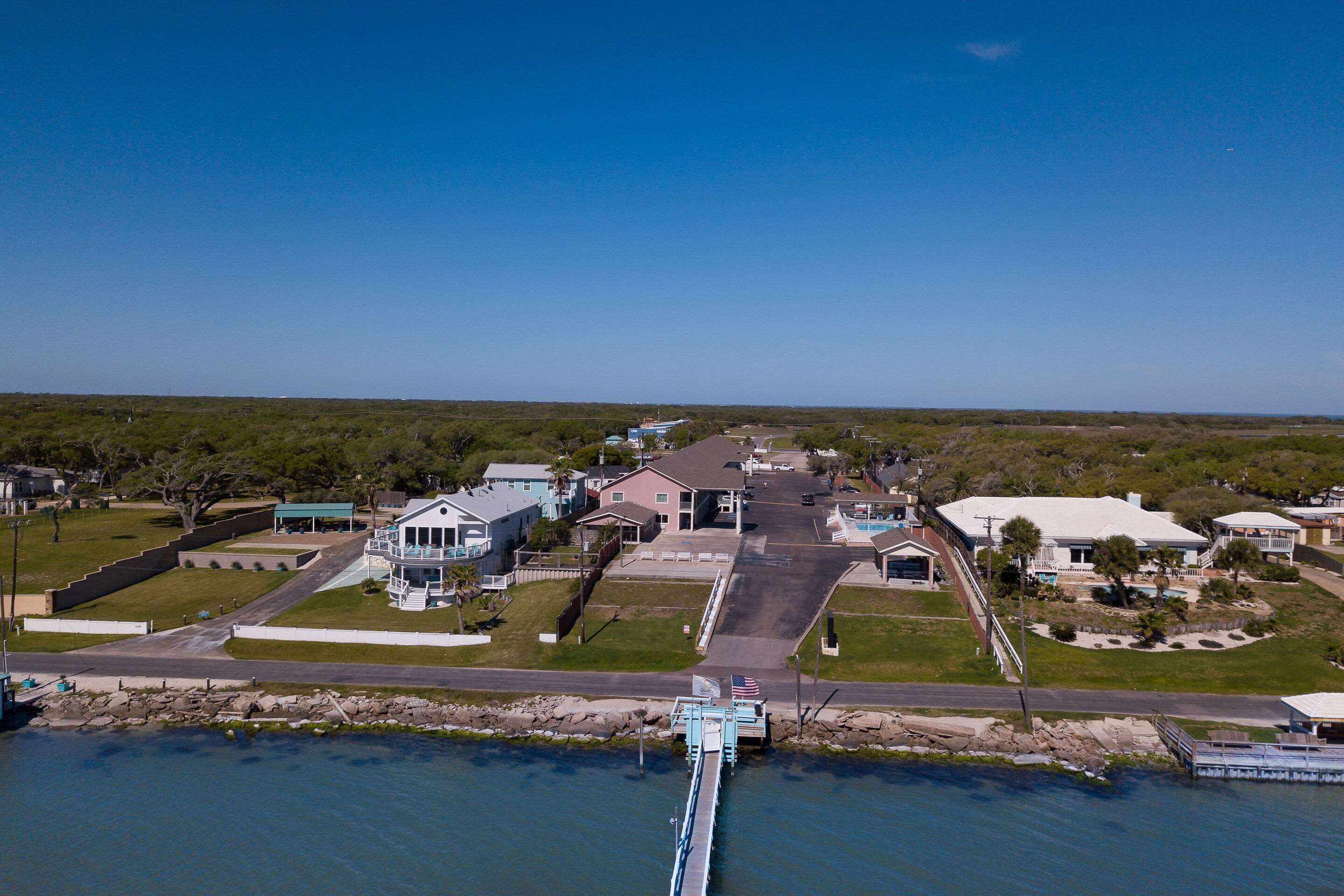 Aerial Exterior View | Quality Inn Rockport on Aransas Bay