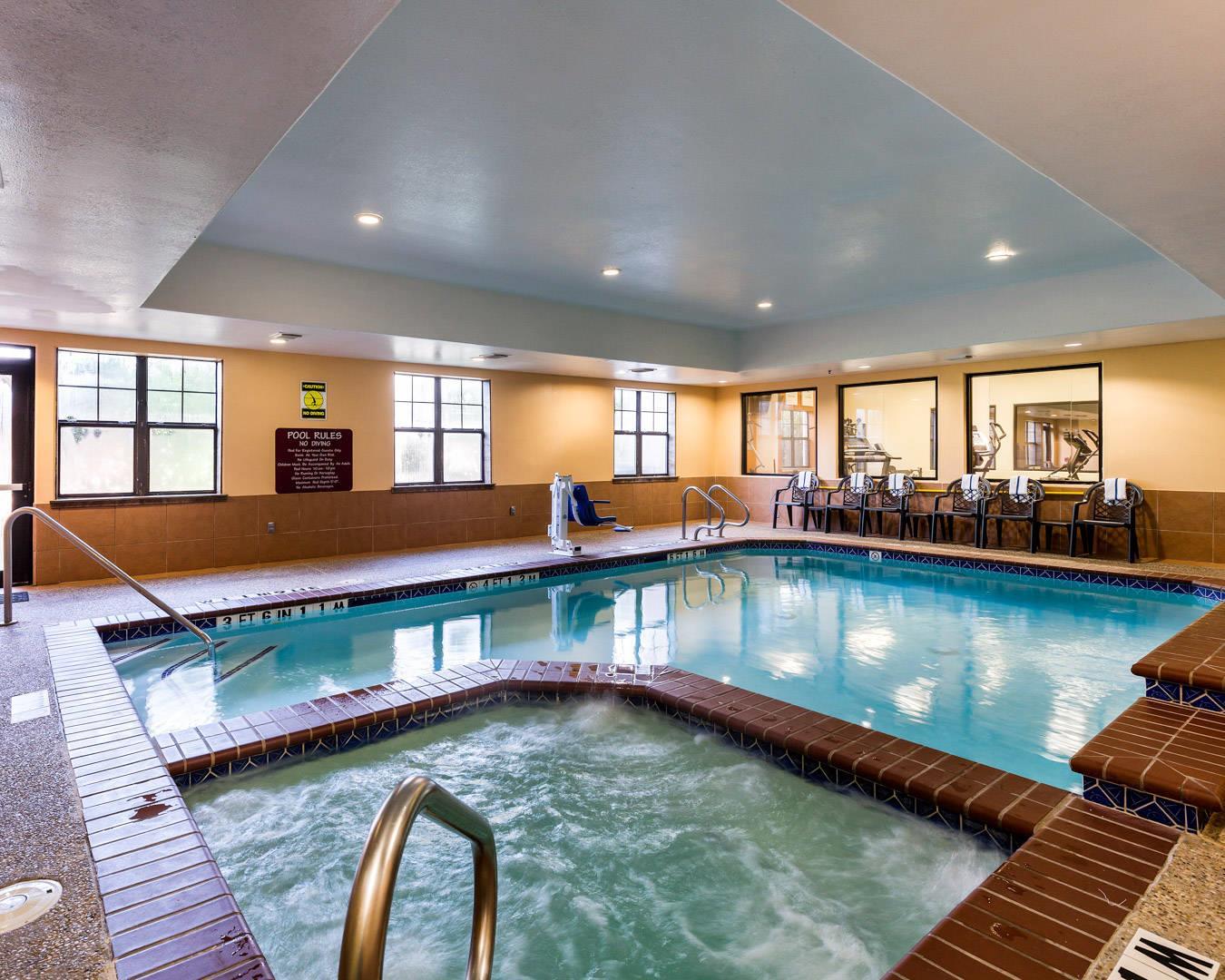 Relax in the hot tub | Comfort Suites near NASA - Clear Lake